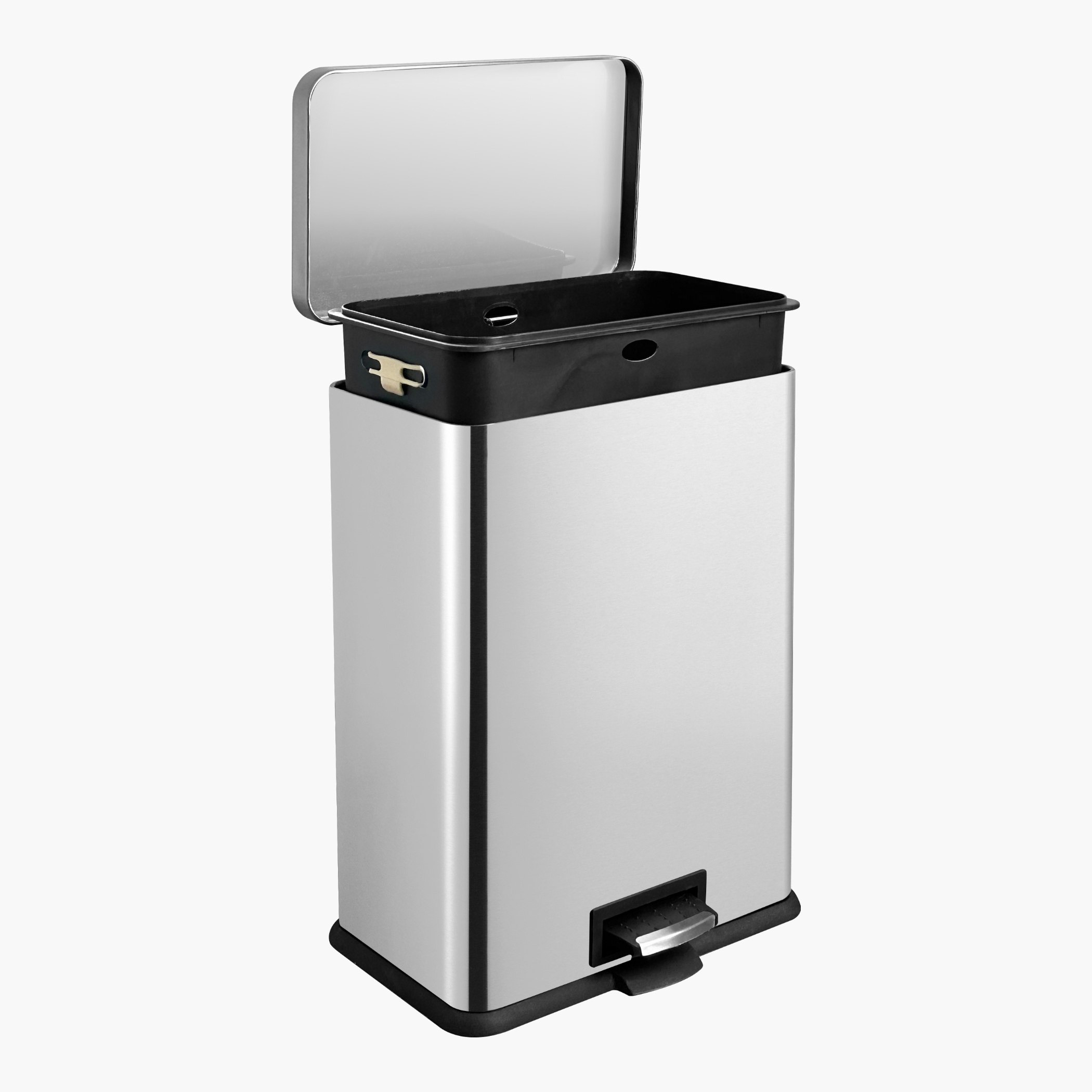 Oliver Rectangular Stainless Steel Pedal Bin - 30 L-hbxhomeware-hbxbathroom-image-4
