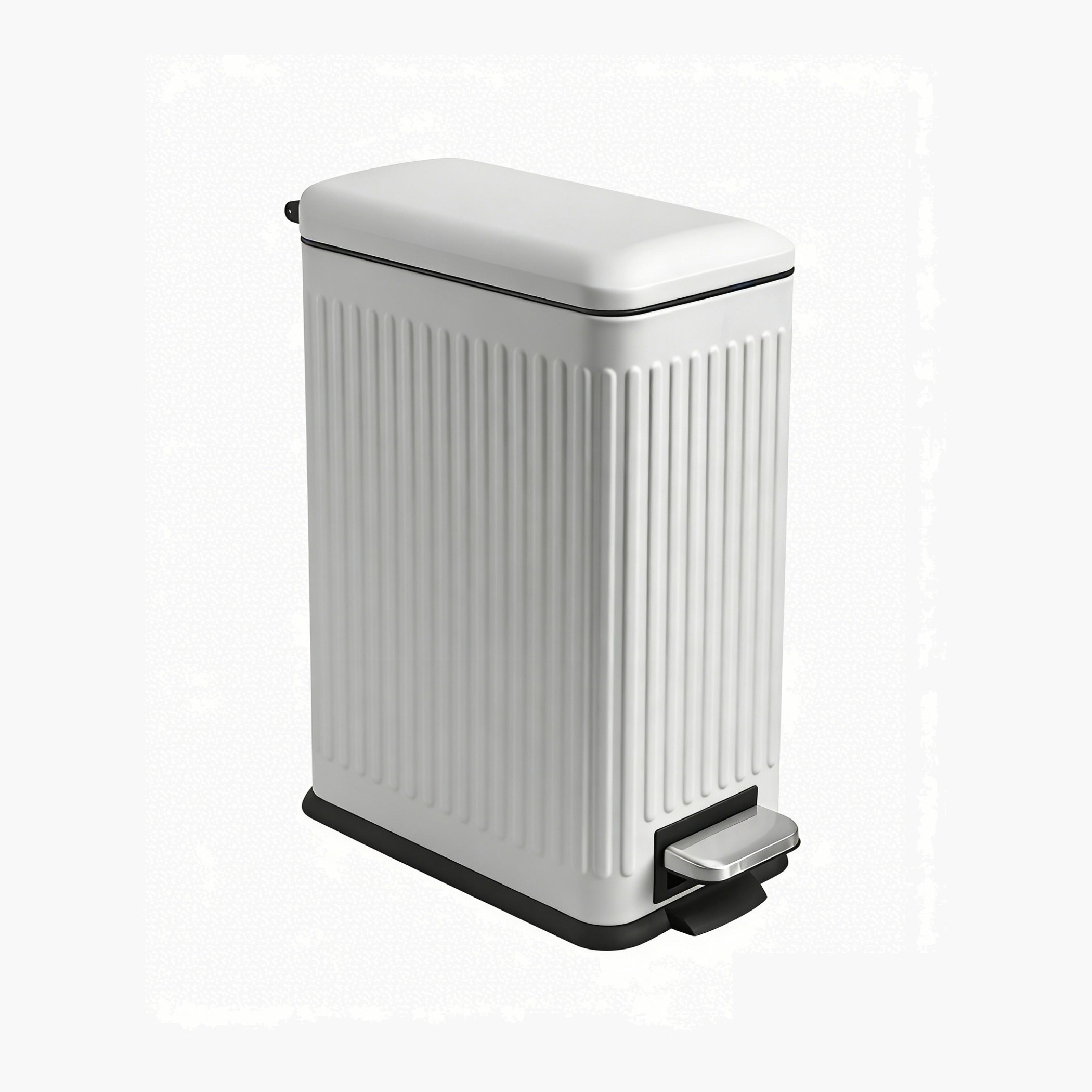 Nyla Rectangular Stainless Steel Pedal Bin - 10 L-hbxhomeware-hbxbathroom-image-2
