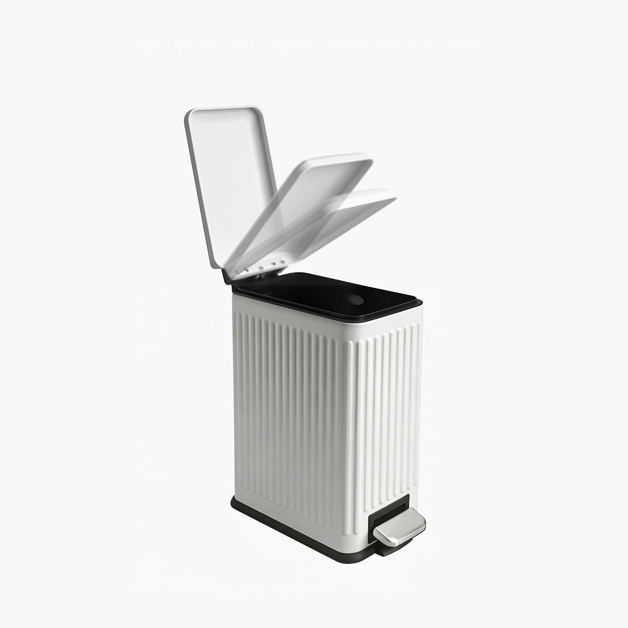 Nyla Rectangular Stainless Steel Pedal Bin - 10 L-hbxhomeware-hbxbathroom-image-3