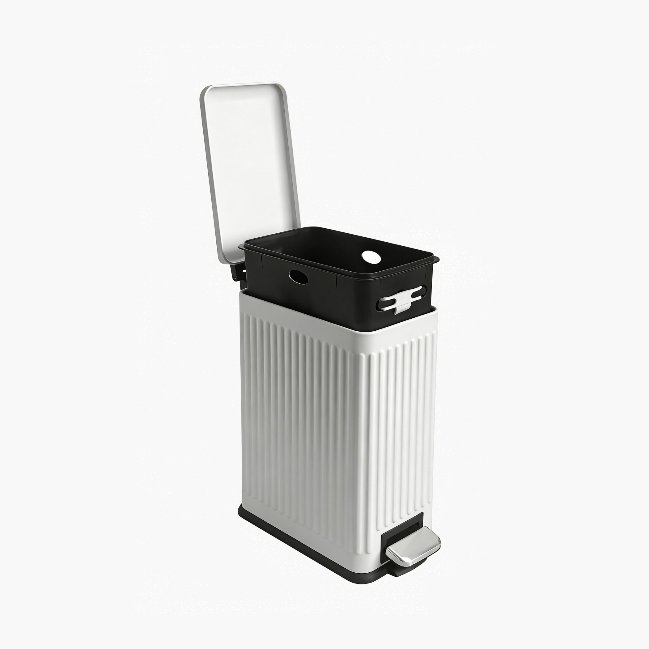 Nyla Rectangular Stainless Steel Pedal Bin - 10 L-hbxhomeware-hbxbathroom-image-4