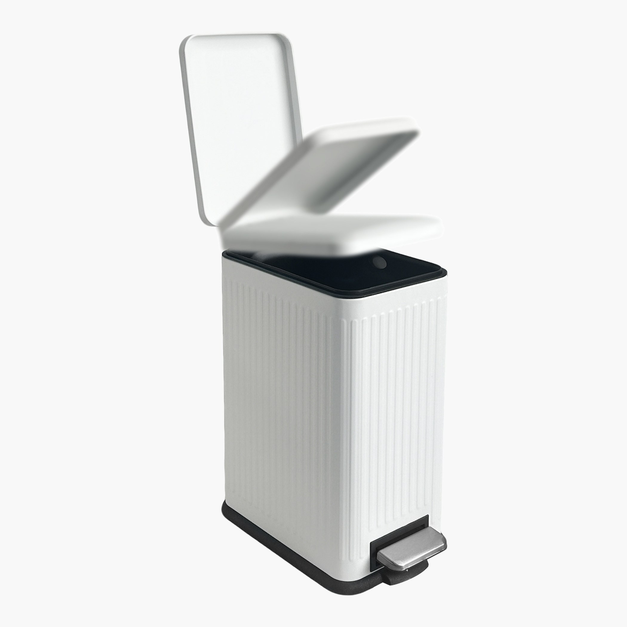 سلة نفايات ستانلس ستيل مستطيلة بدواسة من نايلا - 17 لتر-hbxhomeware-hbxbathroom-image-4