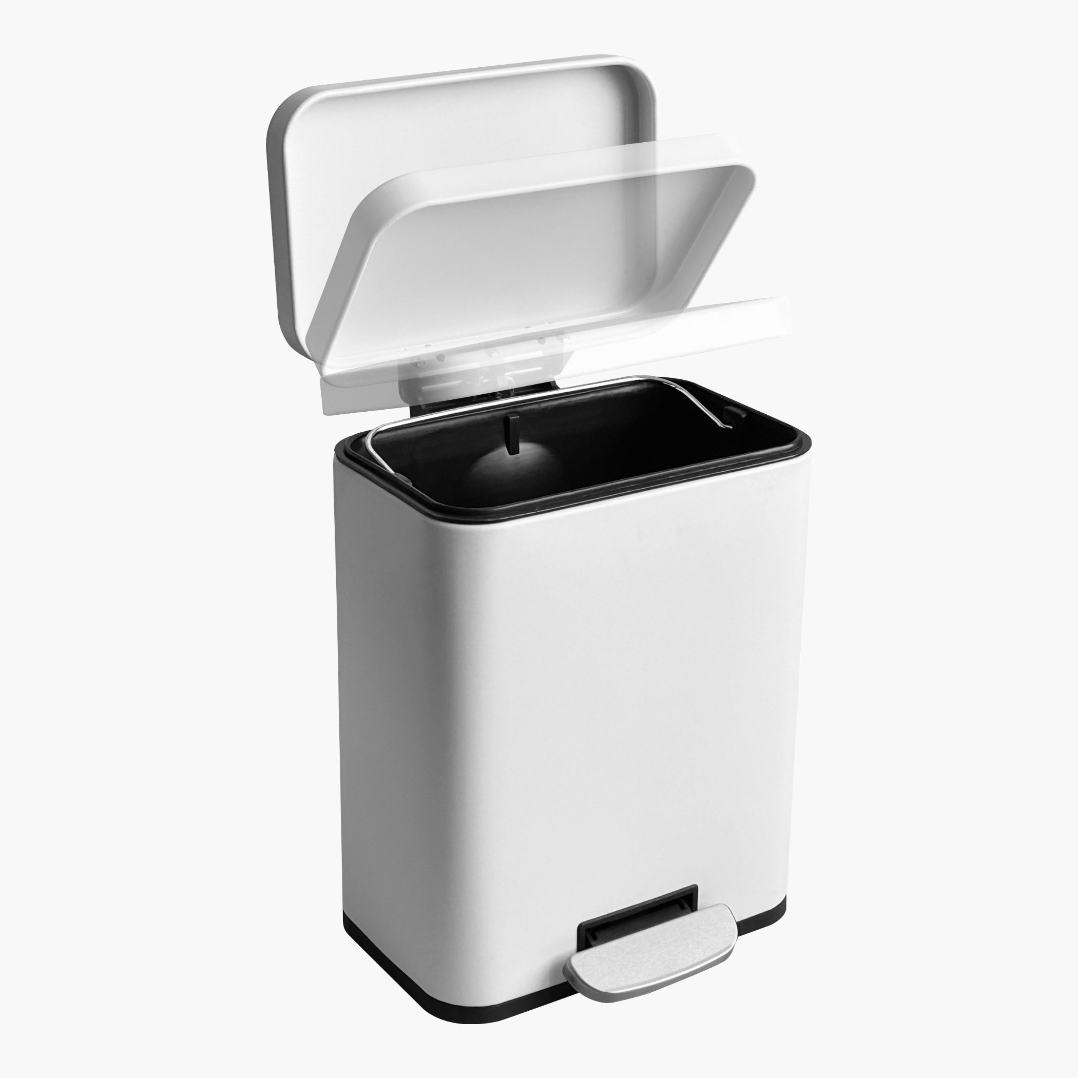 Morgen Rectangular Stainless Steel Pedal Bin - 5 L-hbxhomeware-hbxbathroom-image-5