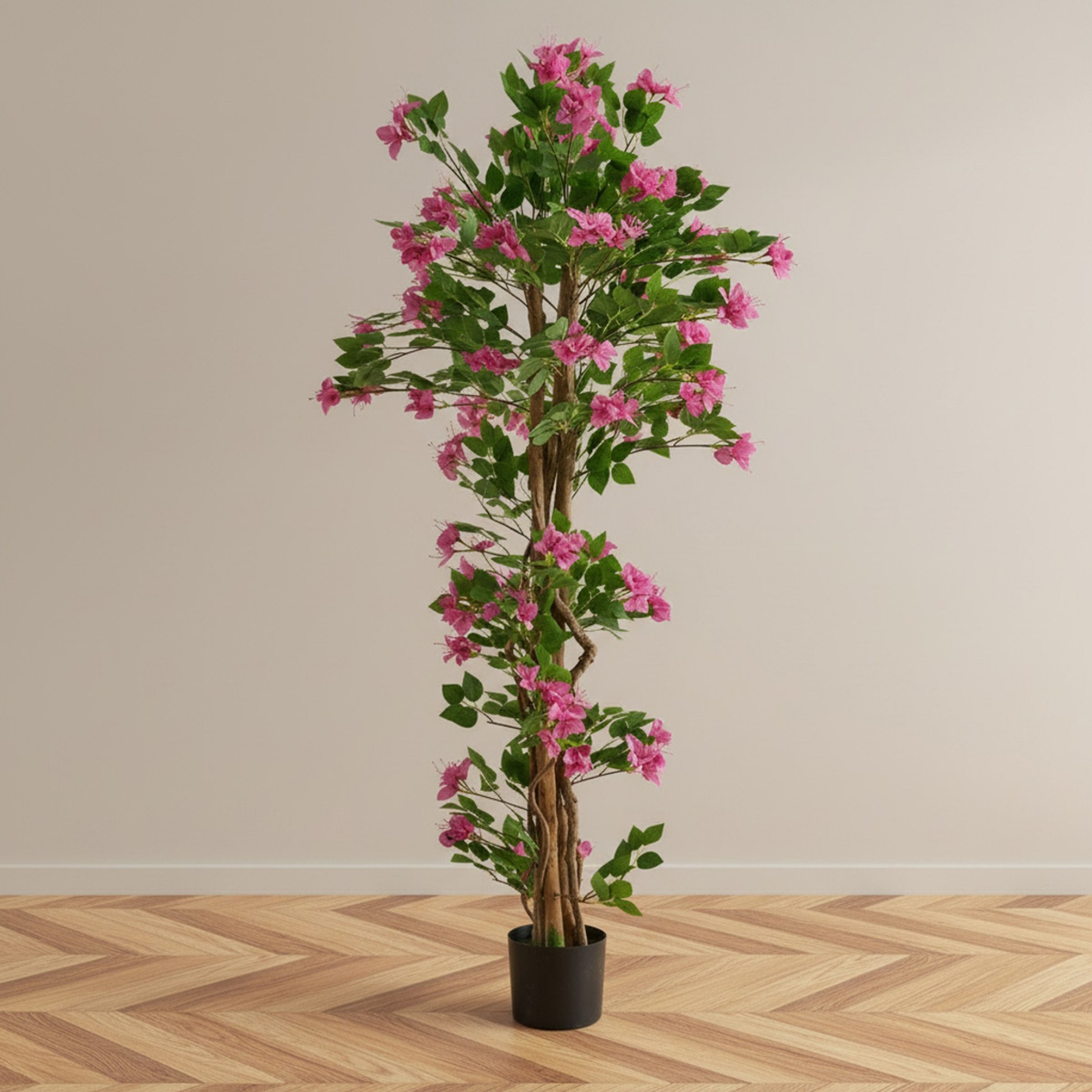 Teodora Artificial Bougainvillea Tree - 165 cm-hbxdecorandfurnishings-homeaccessories-artificialflowersandplants-image-1
