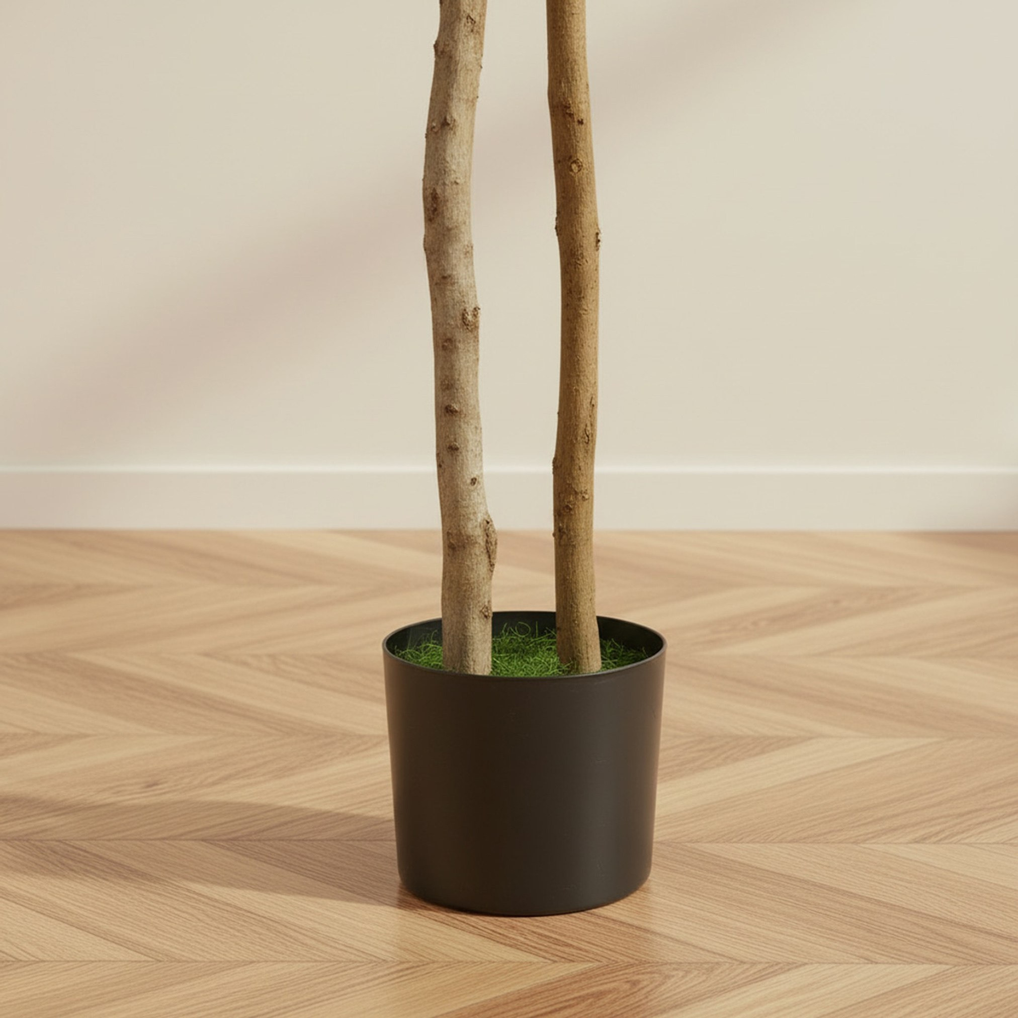 Teodora Artificial Olive Tree with Real Boxwood Trunks - 150 cm-hbxdecorandfurnishings-homeaccessories-artificialflowersandplants-image-3