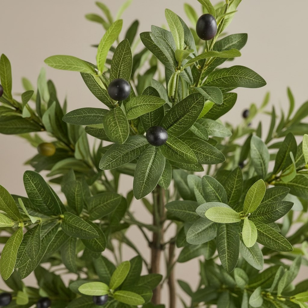 Teodora Artificial Olive Tree with Double Trunks - 180 cm-hbxdecorandfurnishings-homeaccessories-artificialflowersandplants-image-2