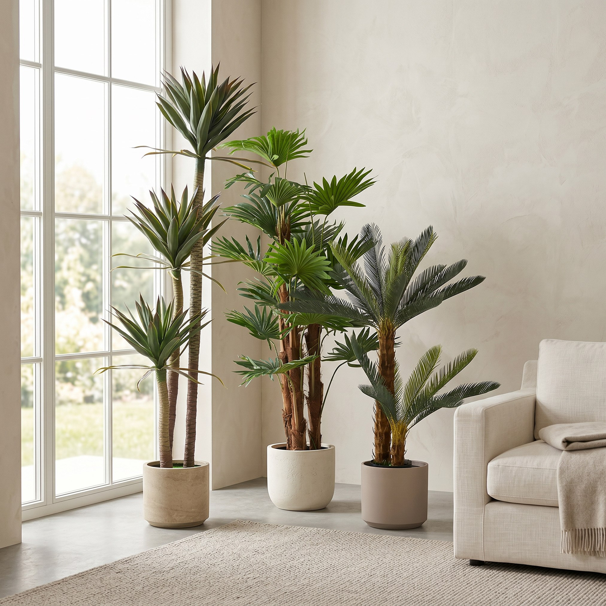 شجرة سيكاس صناعية من تيودورا - 125 سم-hbxdecorandfurnishings-homeaccessories-artificialflowersandplants-image-4