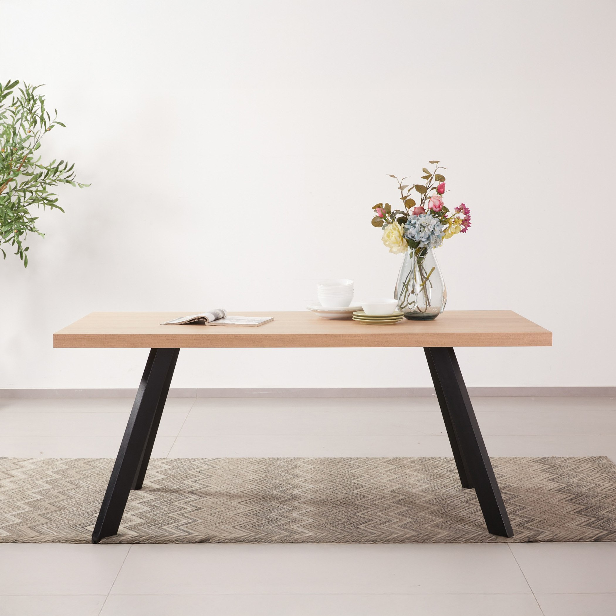 Movo Cathy 6-Seater Dining Table-hbxdiningroom-diningtablesandsets-diningtables-sixseater-image-1