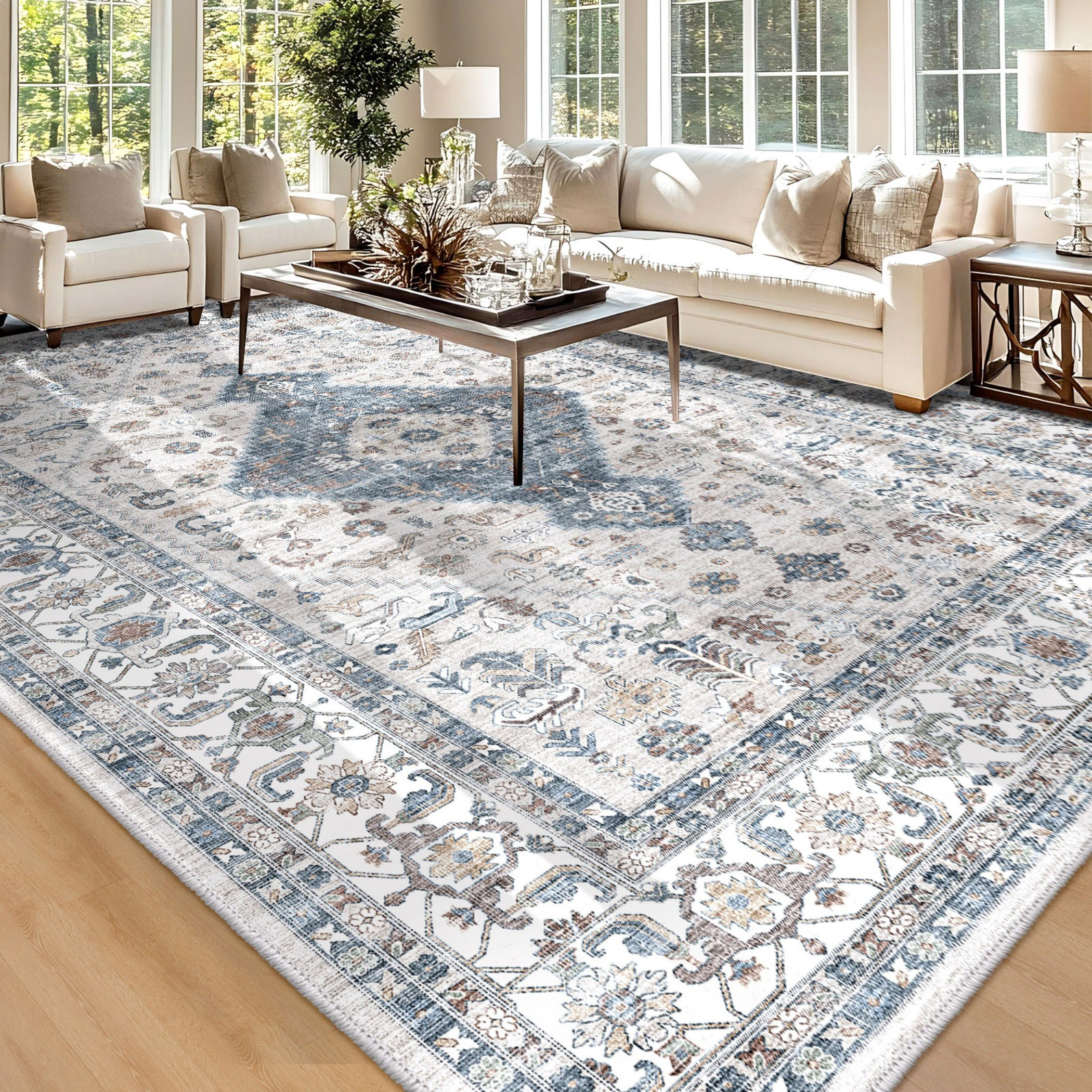 Miraj Zoro Velvet Rug - 120x170 cm-hbxdecorandfurnishings-floorcoverings-rugs-image-1