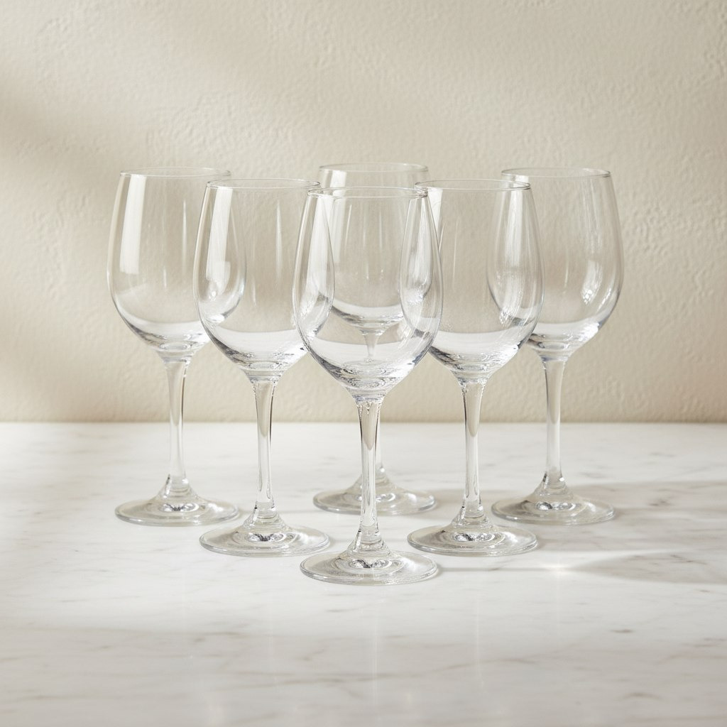Aura 6-Piece Stem Glass Set - 330 ml-hbxdecorandfurnishings-tabletop-glassware-image-1
