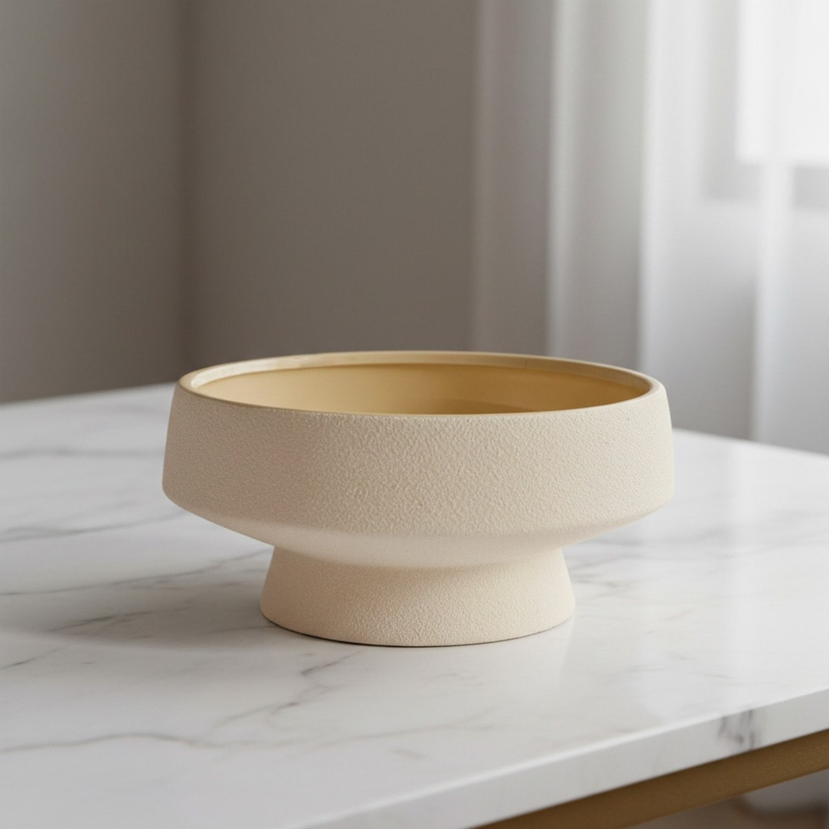 Umber Lavasa Renee Decorative Ceramic Centerpiece Bowl - 26.5x26.5x12 cm-hbxdecorandfurnishings-homeaccessories-bowls-image-1