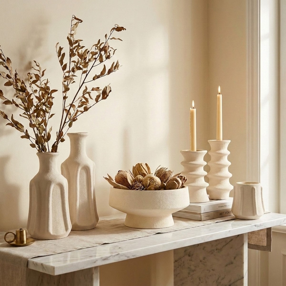 Umber Lavasa Renee Decorative Ceramic Centerpiece Bowl - 26.5x26.5x12 cm-hbxdecorandfurnishings-homeaccessories-bowls-image-3