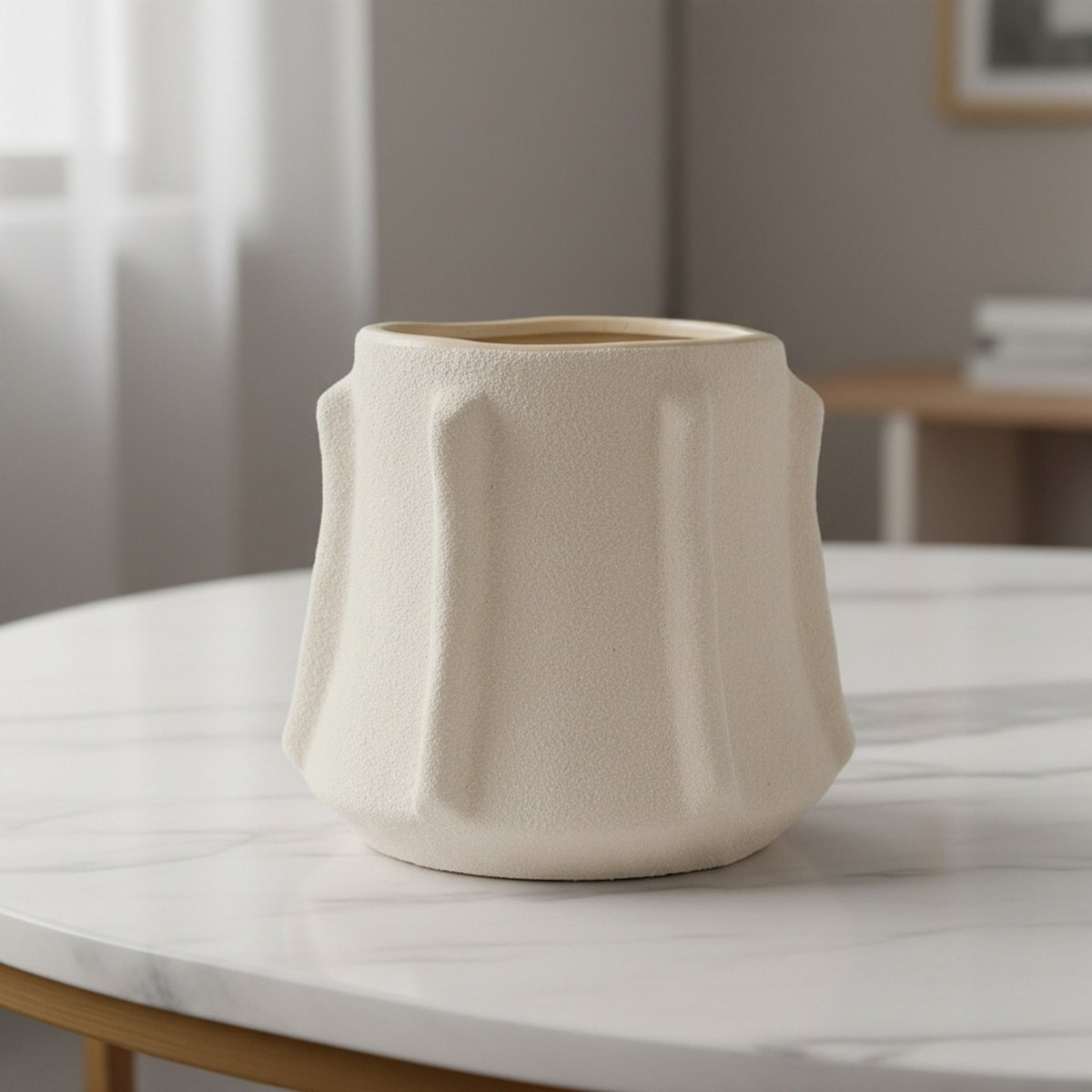 Umber Lavasa Renee Decorative Ceramic Vase - 16x16x15 cm-hbxbedroom-decorandaccessories-vases-image-1