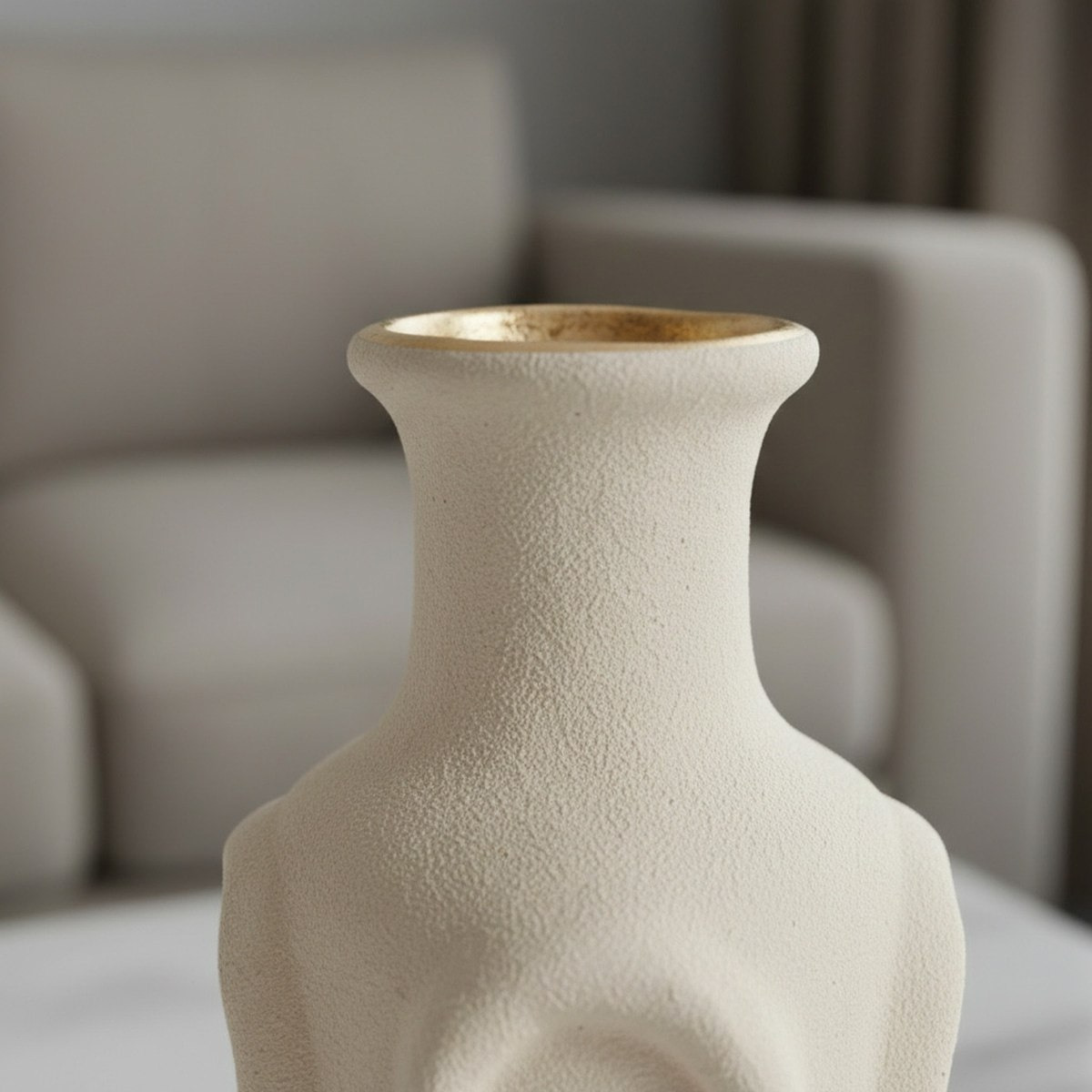 Umber Lavasa Renee Decorative Ceramic Vase - 16.5x16.5x31 cm-hbxbedroom-decorandaccessories-vases-image-2