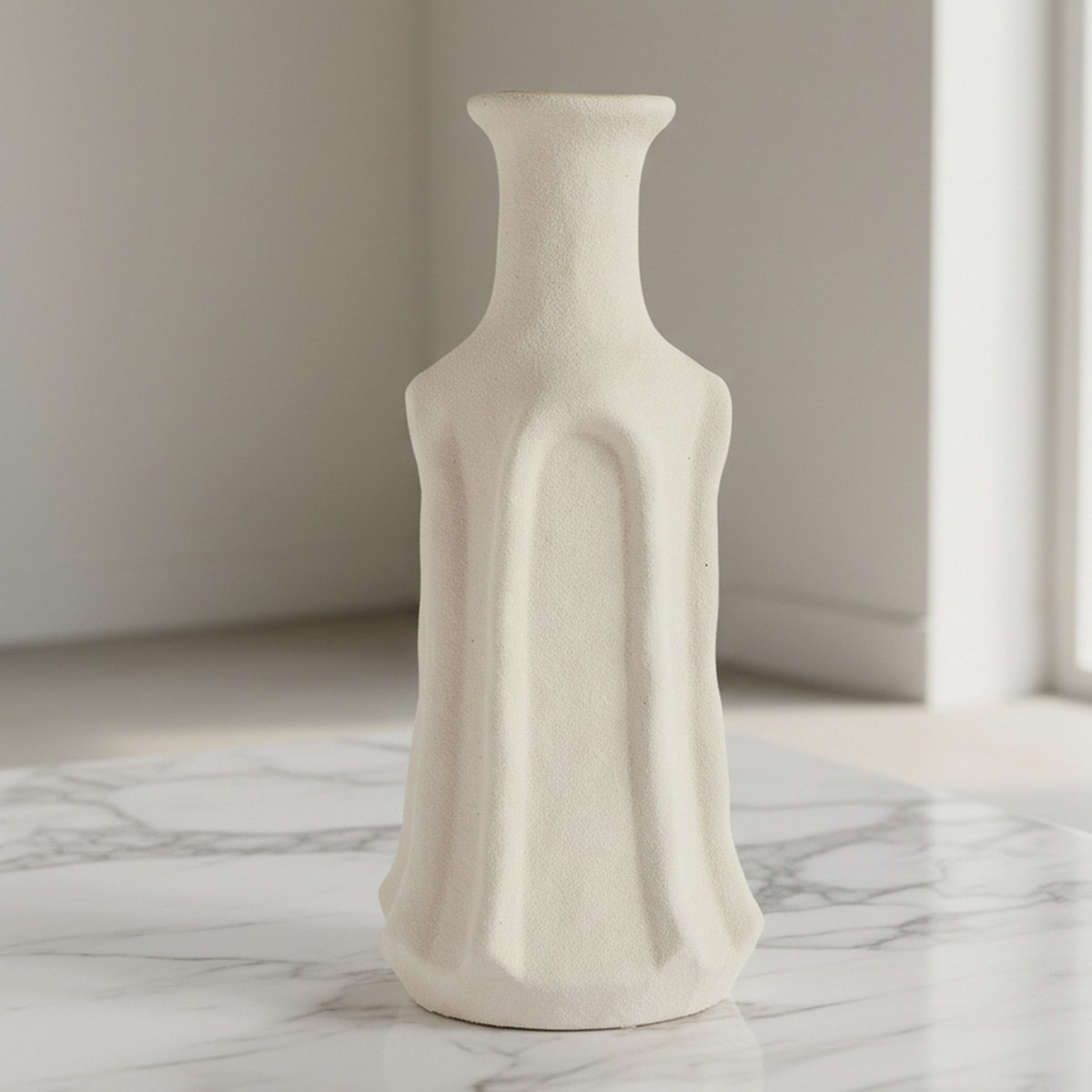 Umber Lavasa Renee Decorative Ceramic Vase - 17.2x17.2x40 cm-hbxbedroom-decorandaccessories-vases-image-1