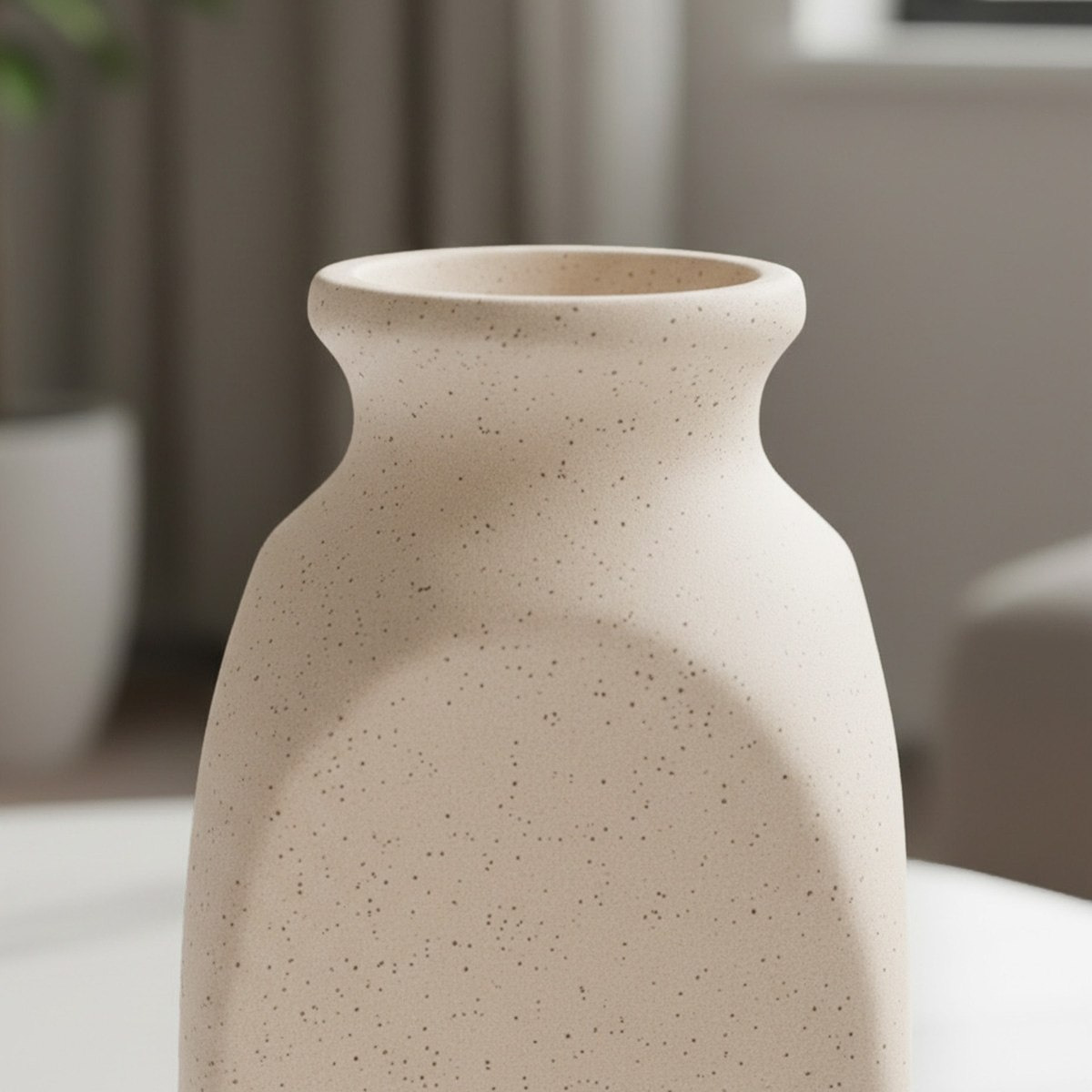 Umber Lavasa Renee Decorative Ceramic Vase - 10.5x10.5x18.5 cm-hbxbedroom-decorandaccessories-vases-image-2