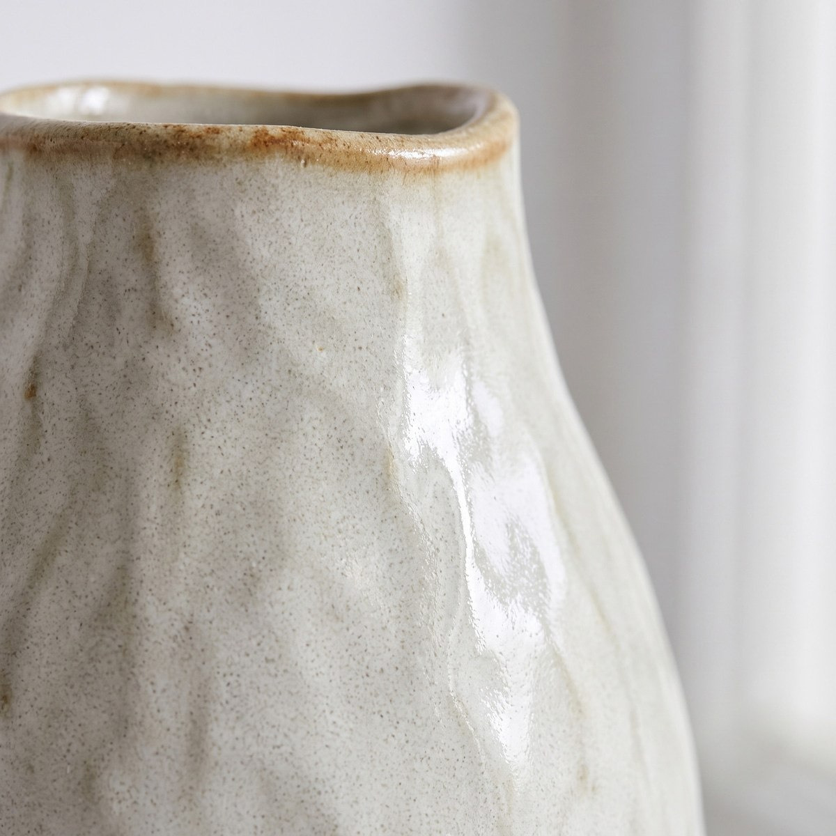 Monochrome Lavasa Renee Reactive Glaze Decorative Ceramic Vase - 16.7x16.7x35.2 cm-hbxbedroom-decorandaccessories-vases-image-3