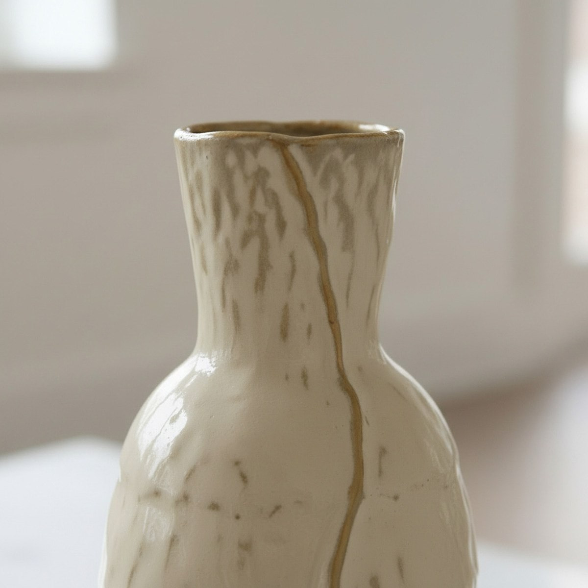 Umber Lavasa-Renee Reactive Glaze Decorative Ceramic Vase - 16x16x40.8 cm-hbxbedroom-decorandaccessories-vases-image-2