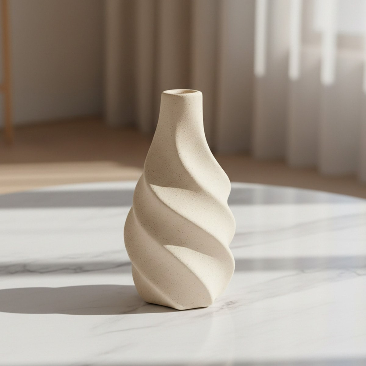 Umber Lavasa Renee Decorative Ceramic Vase - 9.5x9.5x18.5 cm-hbxbedroom-decorandaccessories-vases-image-1
