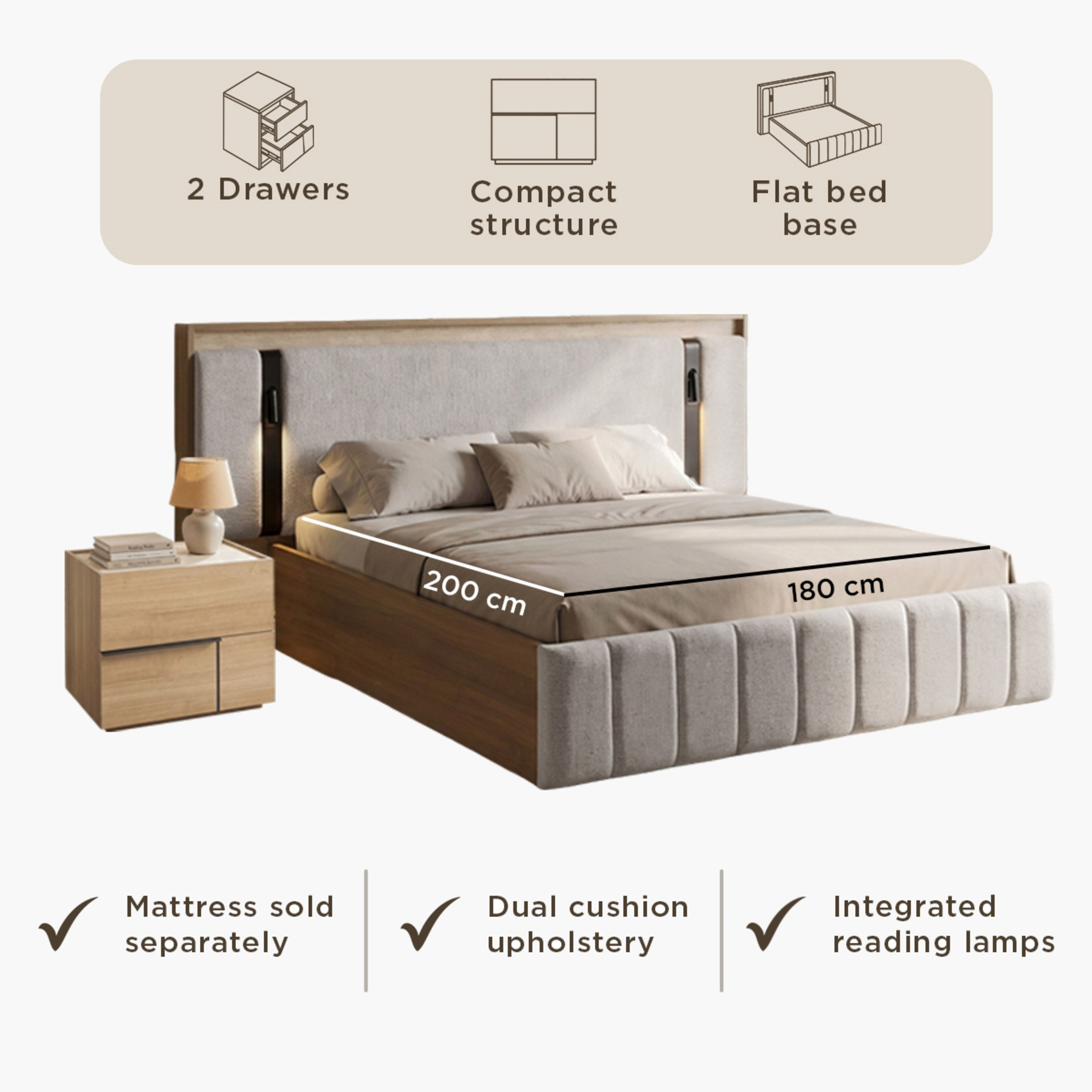 Trento 6-Piece King Bedroom Set - 180x200 cm-hbxbedroom-bedsandbedsets-bedroomsets-king-image-12