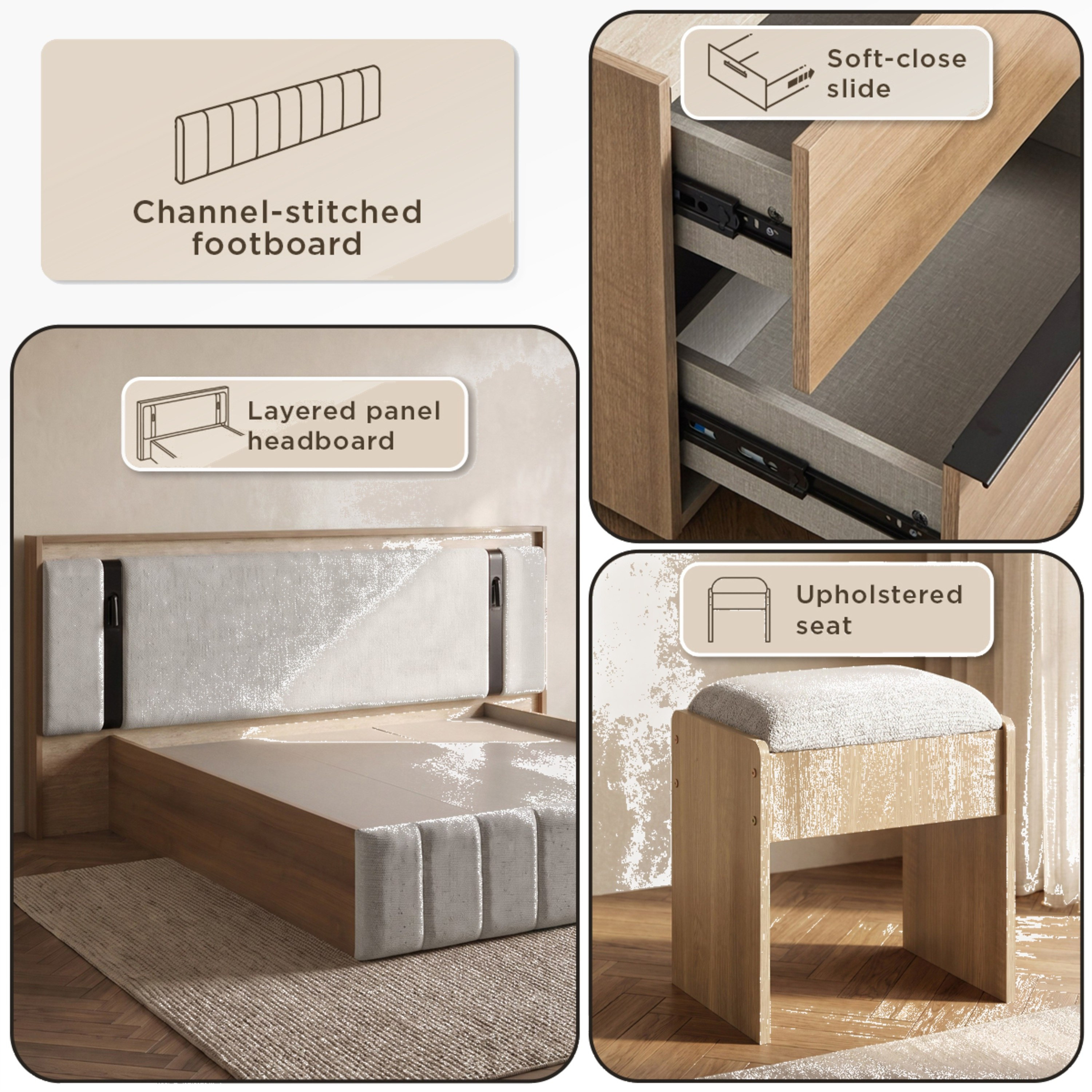 Trento 6-Piece King Bedroom Set - 180x200 cm-hbxbedroom-bedsandbedsets-bedroomsets-king-image-14