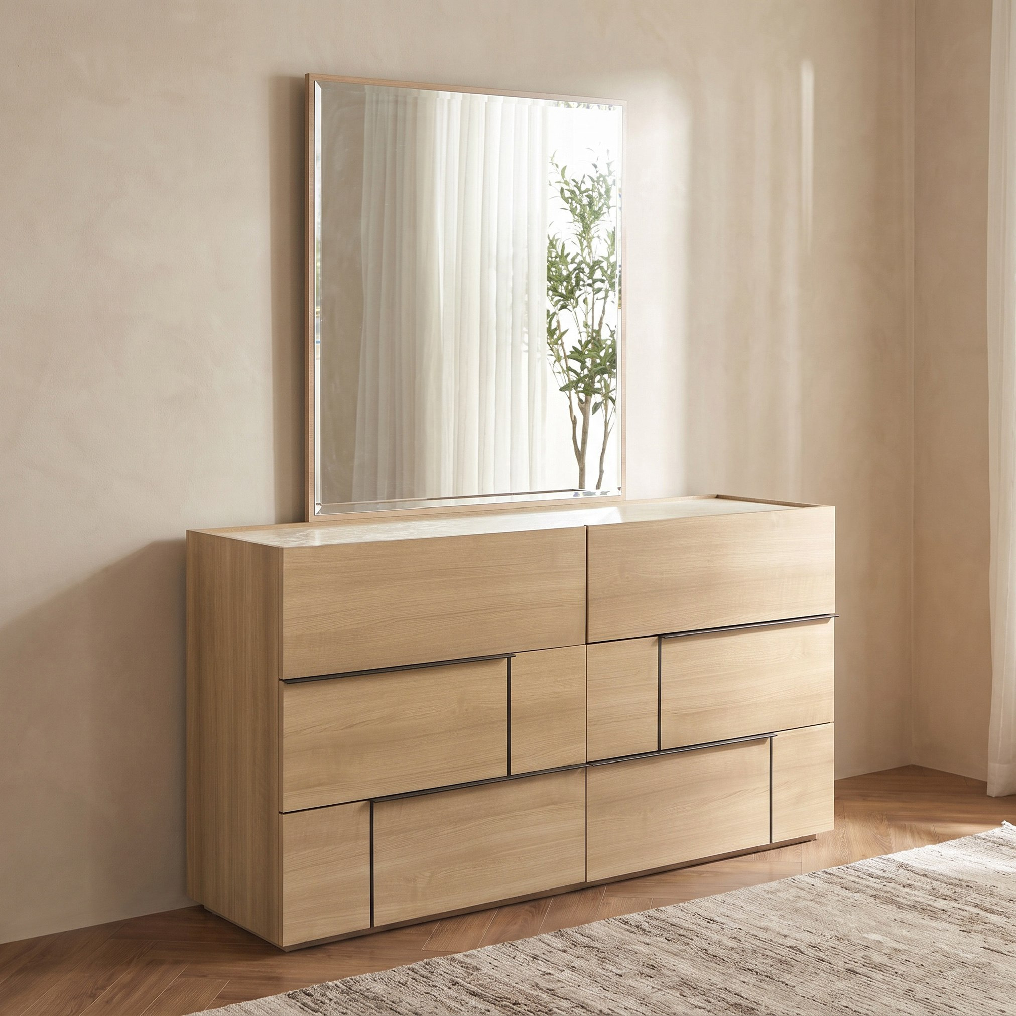 Trento 6-Piece King Bedroom Set - 180x200 cm-hbxbedroom-bedsandbedsets-bedroomsets-king-image-6