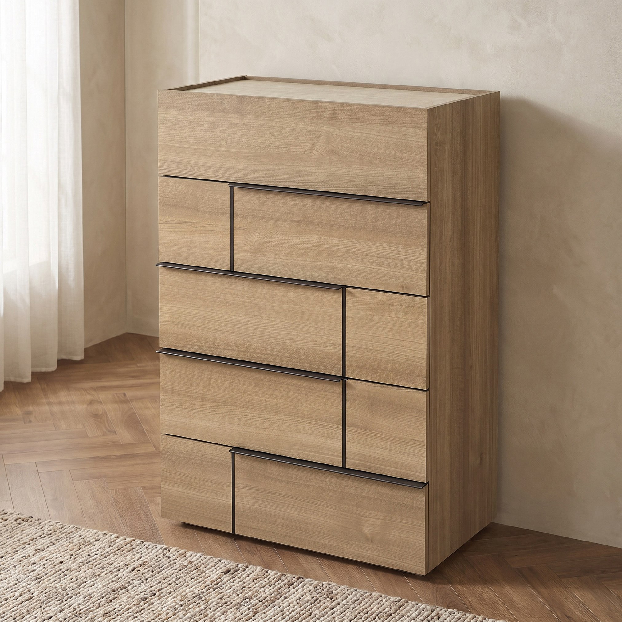 Trento Chest of 5-Drawers-hbxfurniture-dressersandchests-chestofdrawers-image-1