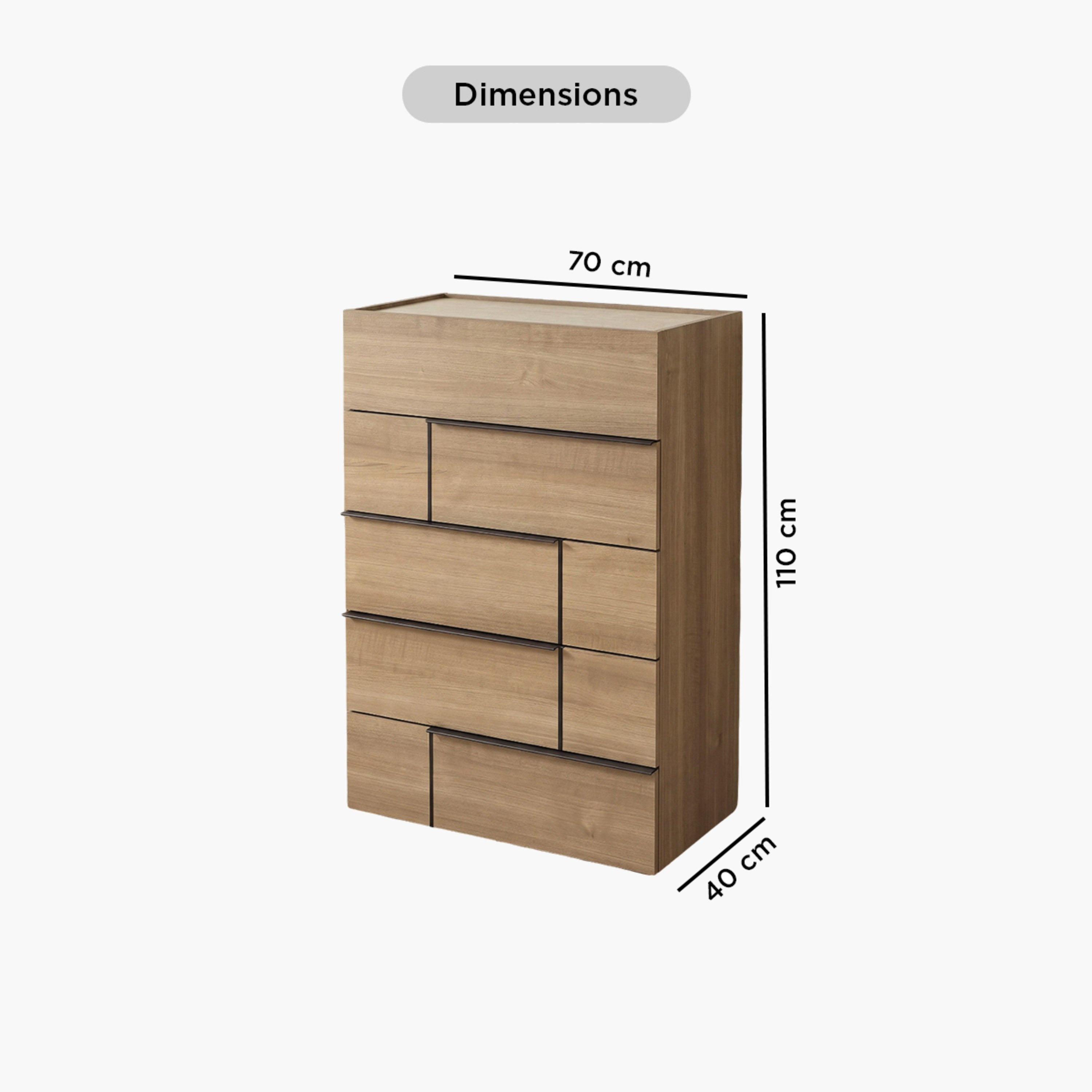 وحدة تخزين بـ5 أدراج من ترينتو-hbxfurniture-dressersandchests-chestofdrawers-image-10