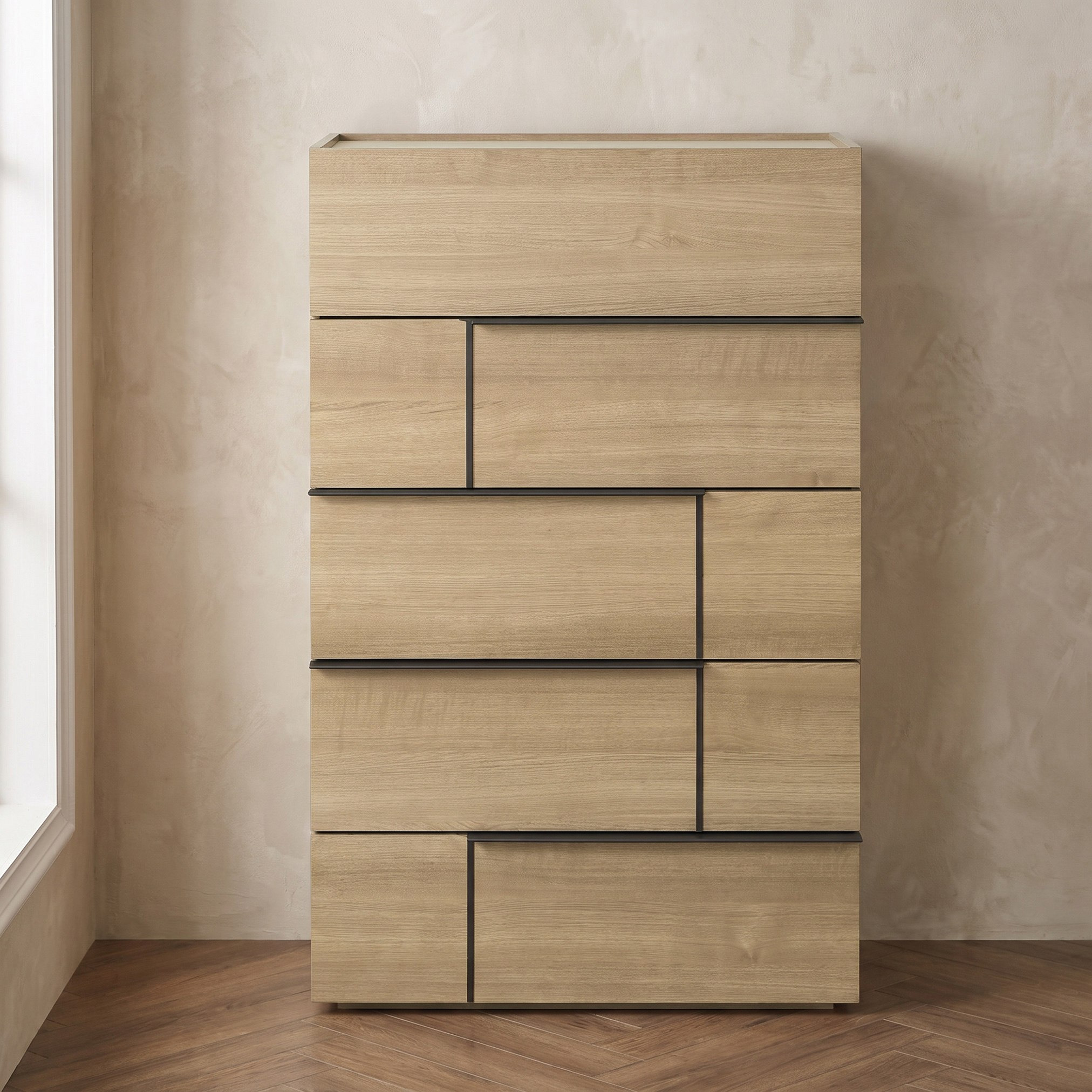 Trento Chest of 5-Drawers-hbxfurniture-dressersandchests-chestofdrawers-image-2