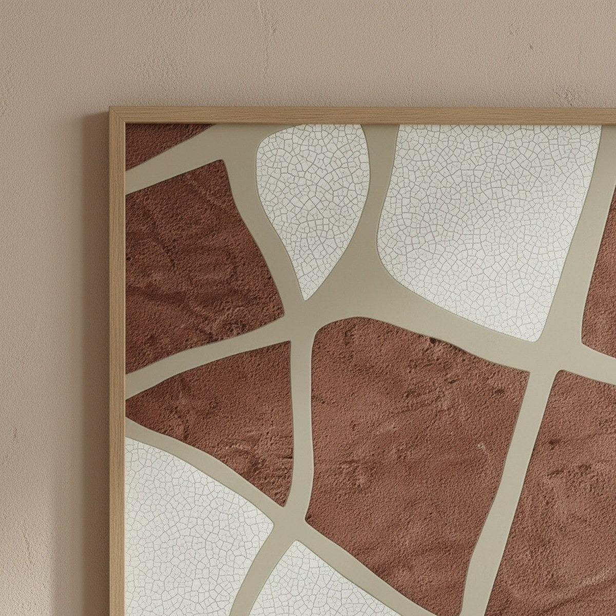 Relay Abstract Framed Picture with Plaster - 60x80x3 cm-hbxhomeware-hbxdecorandfurnishings-image-2