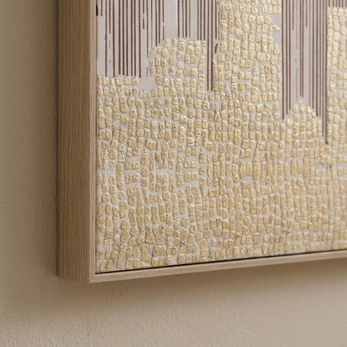 Relay Skyscrapers Framed Picture with Plaster - 50x70x3 cm-hbxhomeware-hbxdecorandfurnishings-image-3