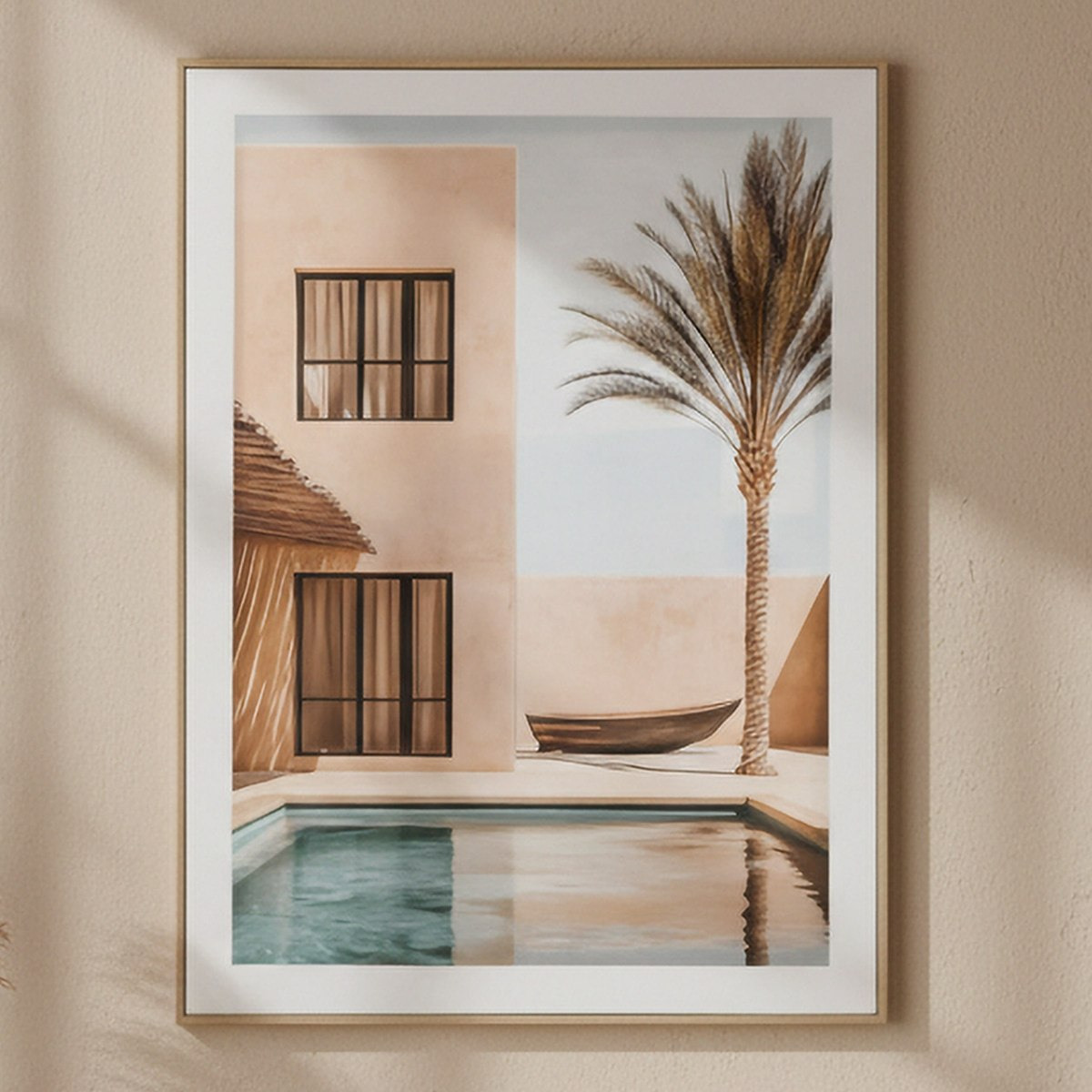 Relay Outdoor Pool Framed Picture - 45x60x2.5 cm-hbxhomeware-hbxdecorandfurnishings-image-1