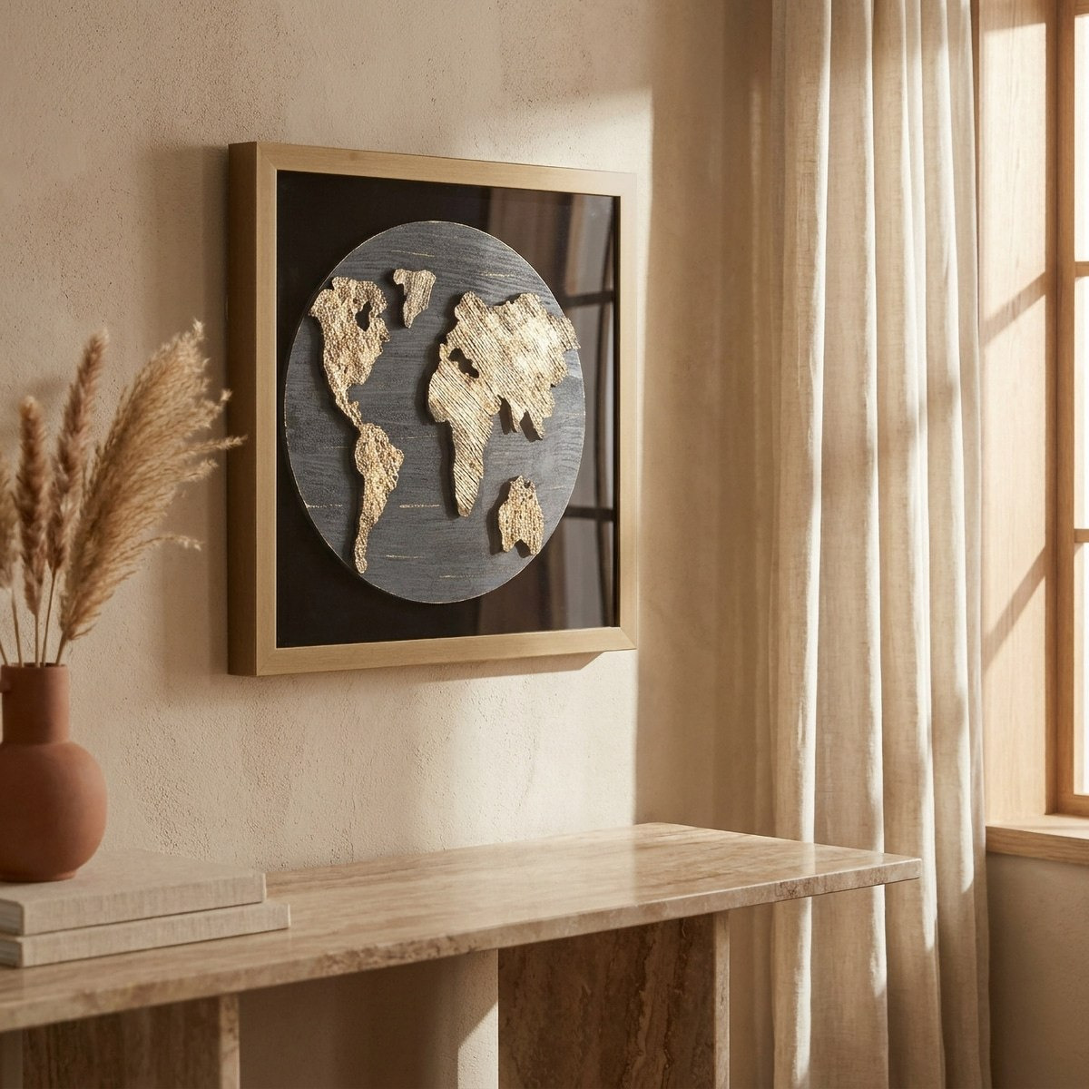 Relay World Art Shadow Box - 50x50x4 cm-hbxhomeware-hbxdecorandfurnishings-image-4