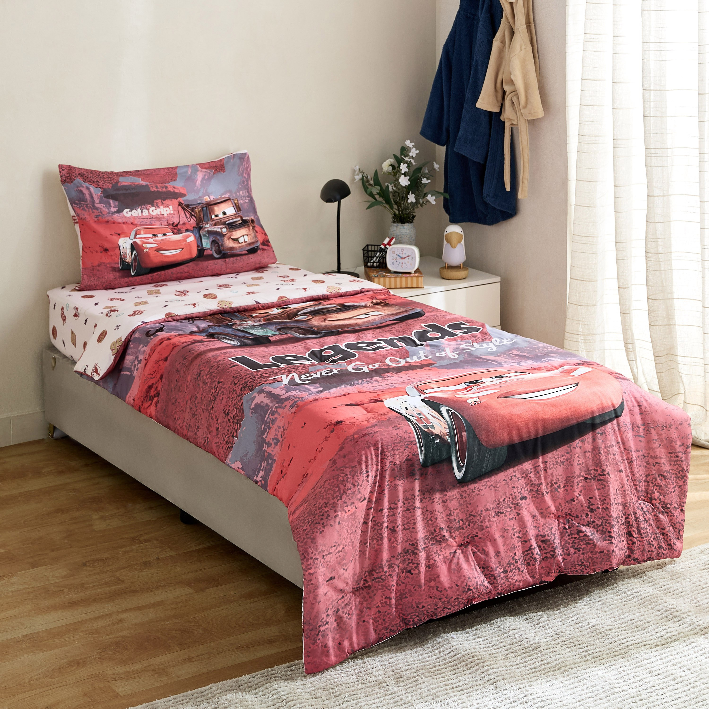 Car Legends 3-Piece Microfibre BIAB Single Comforter Set - 135x220 cm-hbxkidsandyouth-beddingandfurnishings-comfortersets-image-10