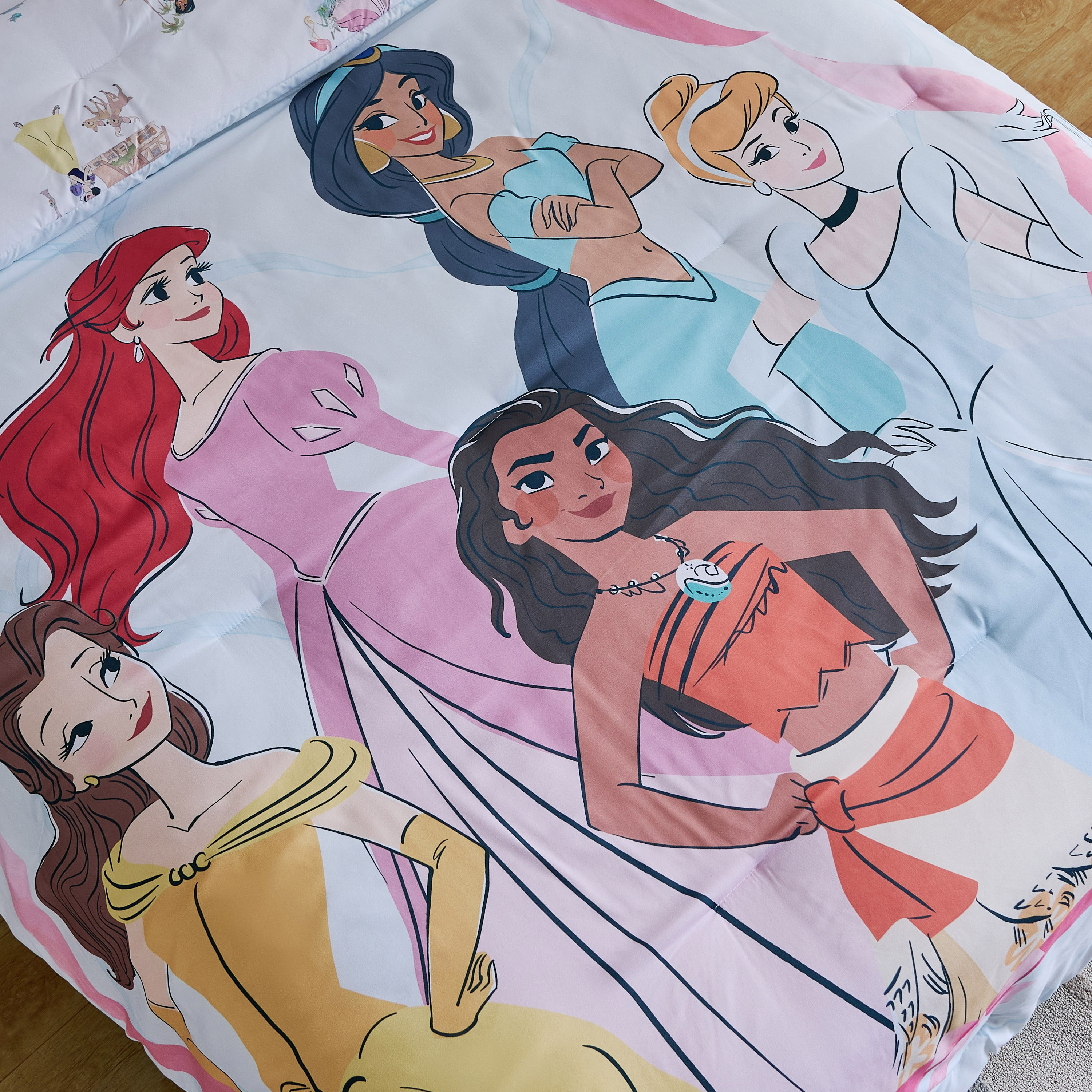 Disney Princess 3-Piece BIAB Twin Microfibre Comforter with Sheet and Pillowcase Set - 160x220 cm-hbxkidsandyouth-beddingandfurnishings-comfortersets-image-5