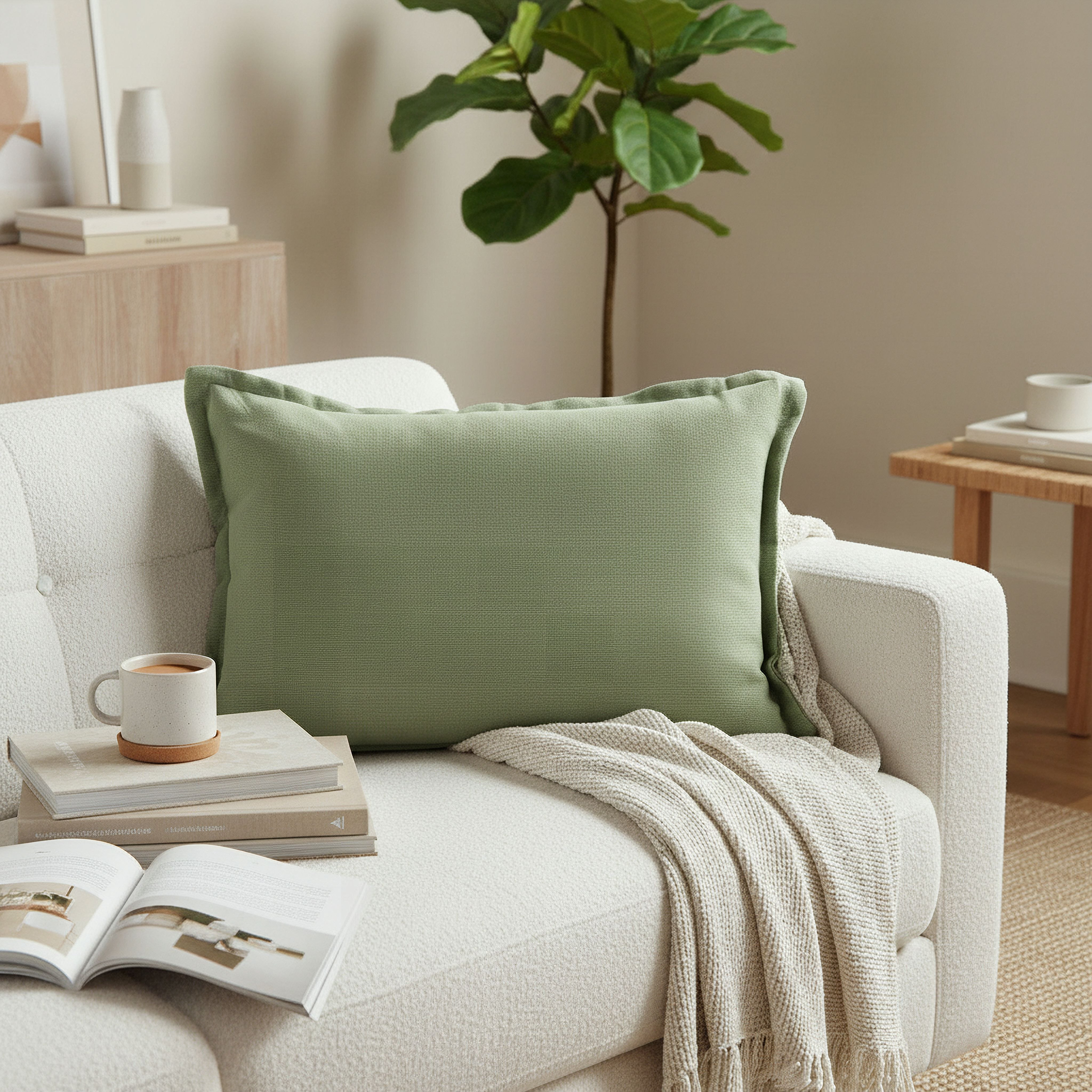 Atlanta Ezra Ribbed Solid Filled Cushion - 40x60 cm-hbxhomeware-hbxbedroom-image-4