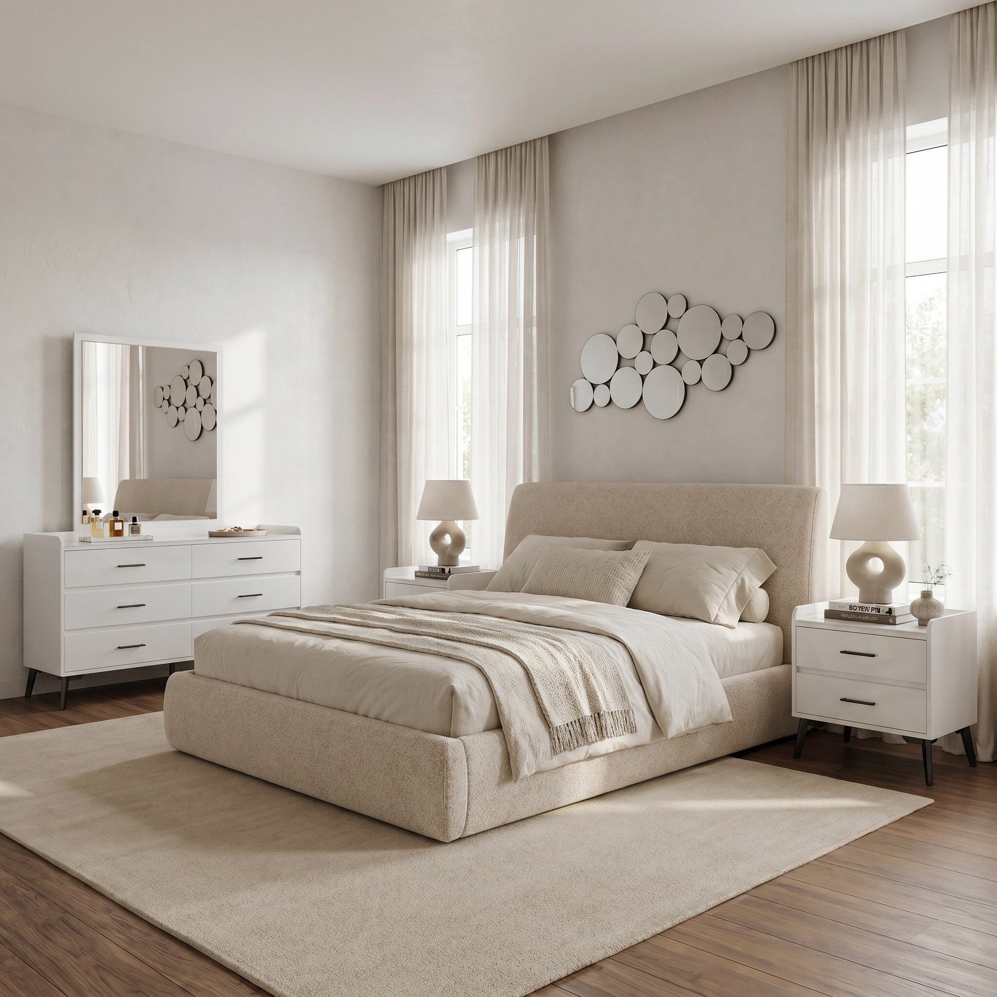 Marwell Harmon Upholstered Super King Bed - 200x200 cm-hbxbedroom-bedsandbedsets-beds-superking-image-6