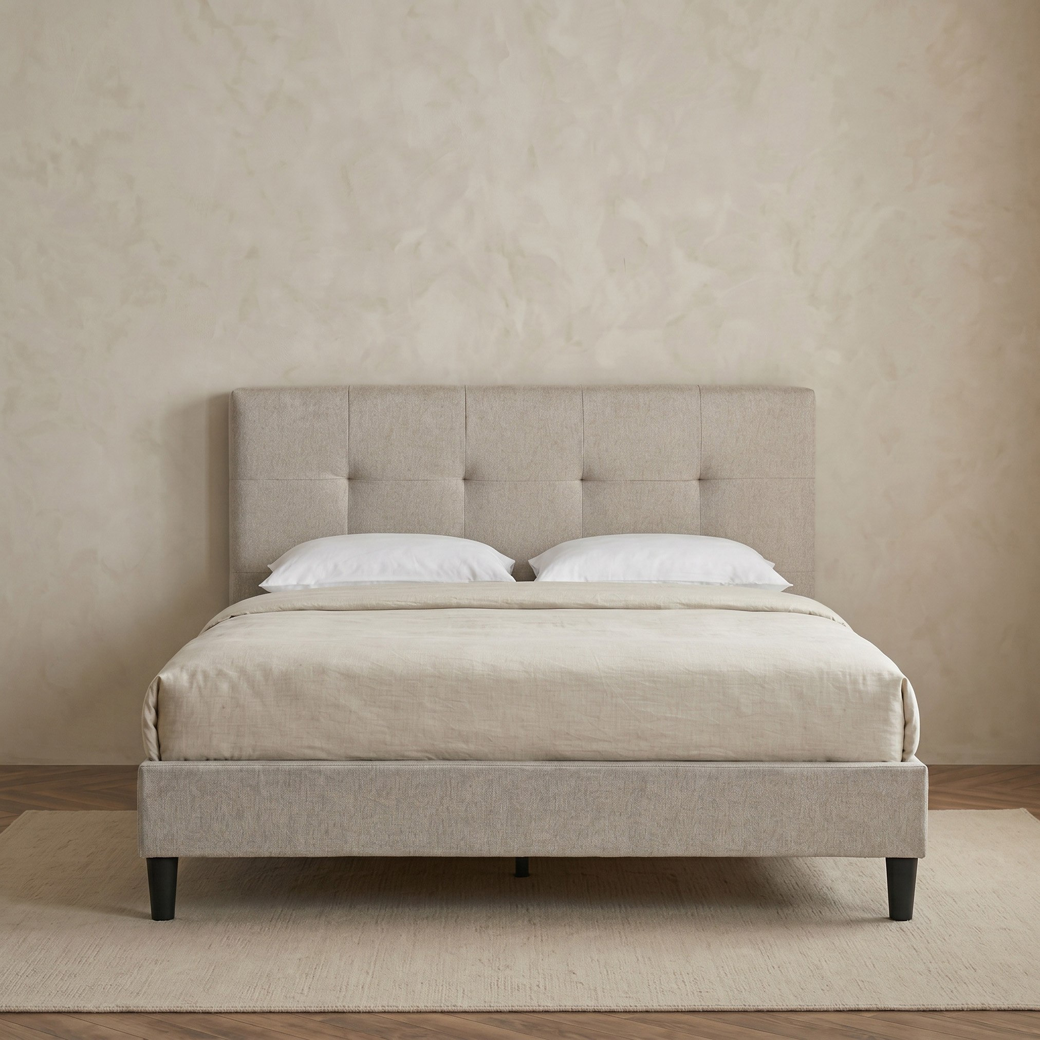 Movo Kulltorp Malmo Upholstered Queen Bed - 160x200 cm-hbxbedroom-bedsandbedsets-beds-queen-image-2