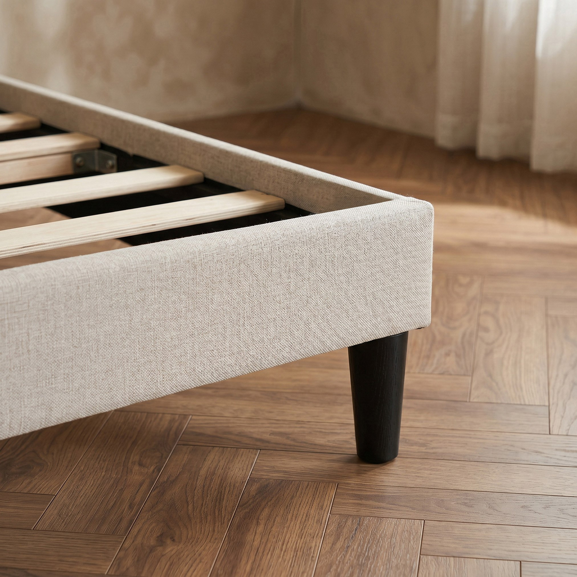 Movo Kulltorp Malmo Upholstered Queen Bed - 160x200 cm-hbxbedroom-bedsandbedsets-beds-queen-image-3