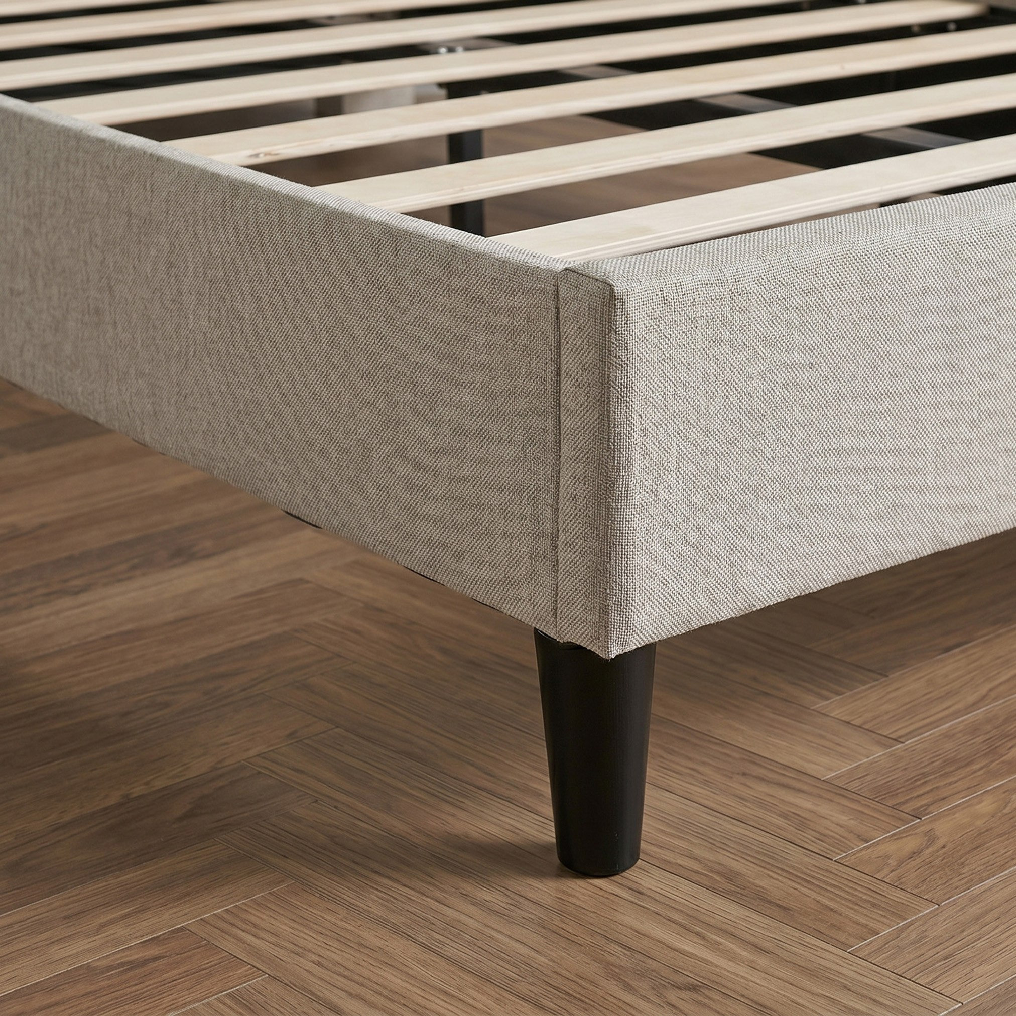 Movo Kulltorp Malmo Upholstered Single Bed - 90x200 cm-hbxkidsandyouth-bedsandbedsets-beds-single-image-3
