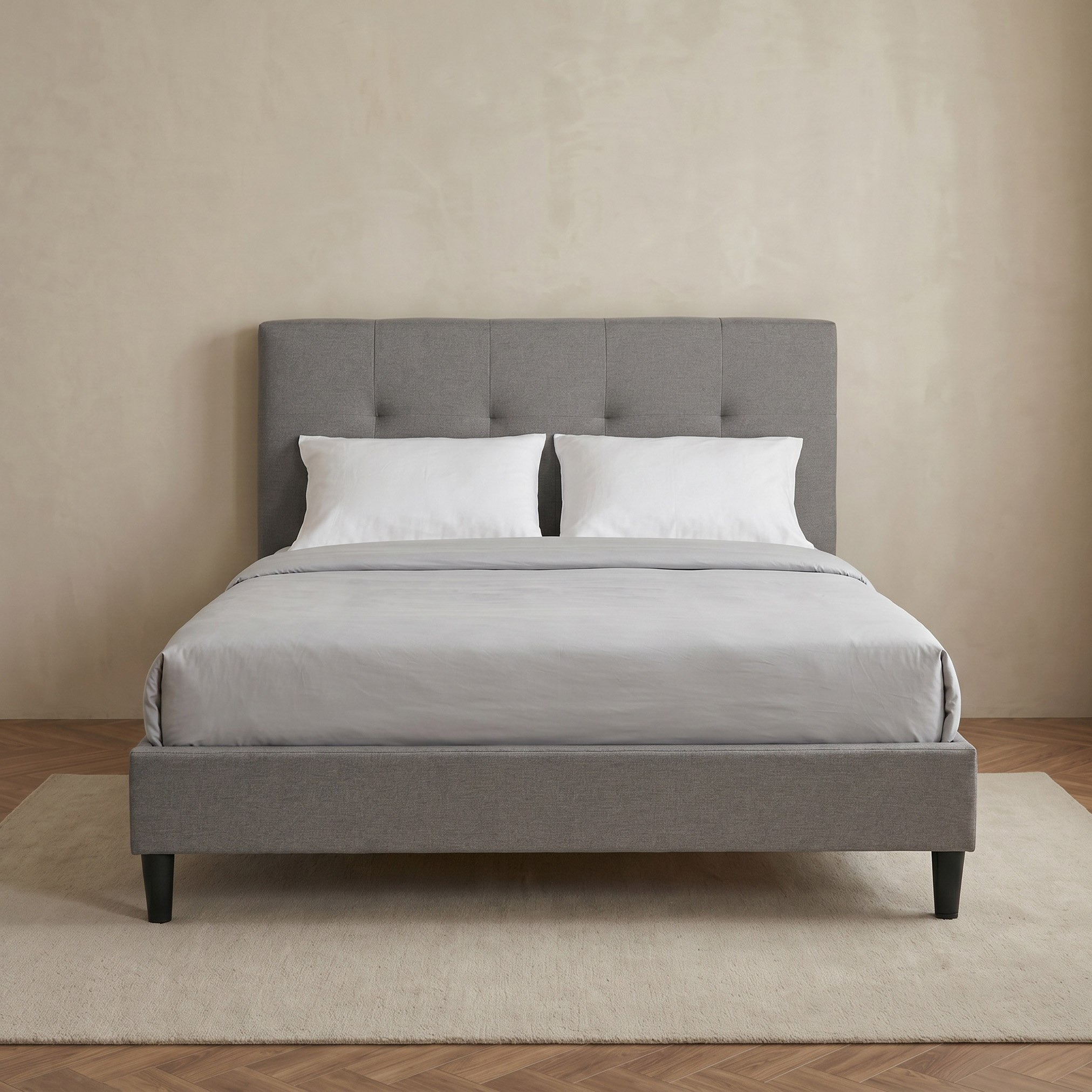 Movo Kulltorp Malmo Upholstered Queen Bed - 160x200 cm-hbxbedroom-bedsandbedsets-beds-queen-image-2
