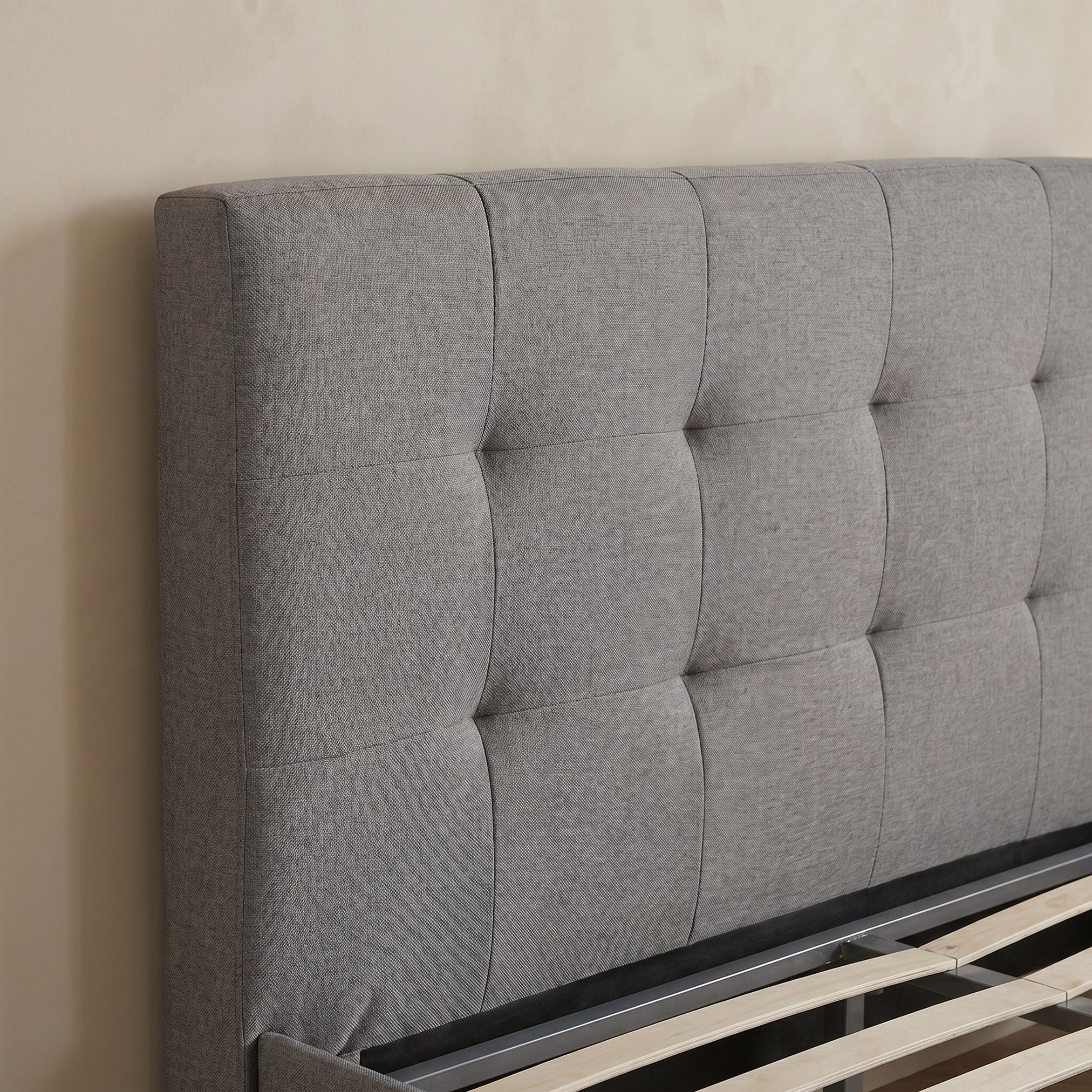Movo Kulltorp Malmo Upholstered Queen Bed - 160x200 cm-hbxbedroom-bedsandbedsets-beds-queen-image-4