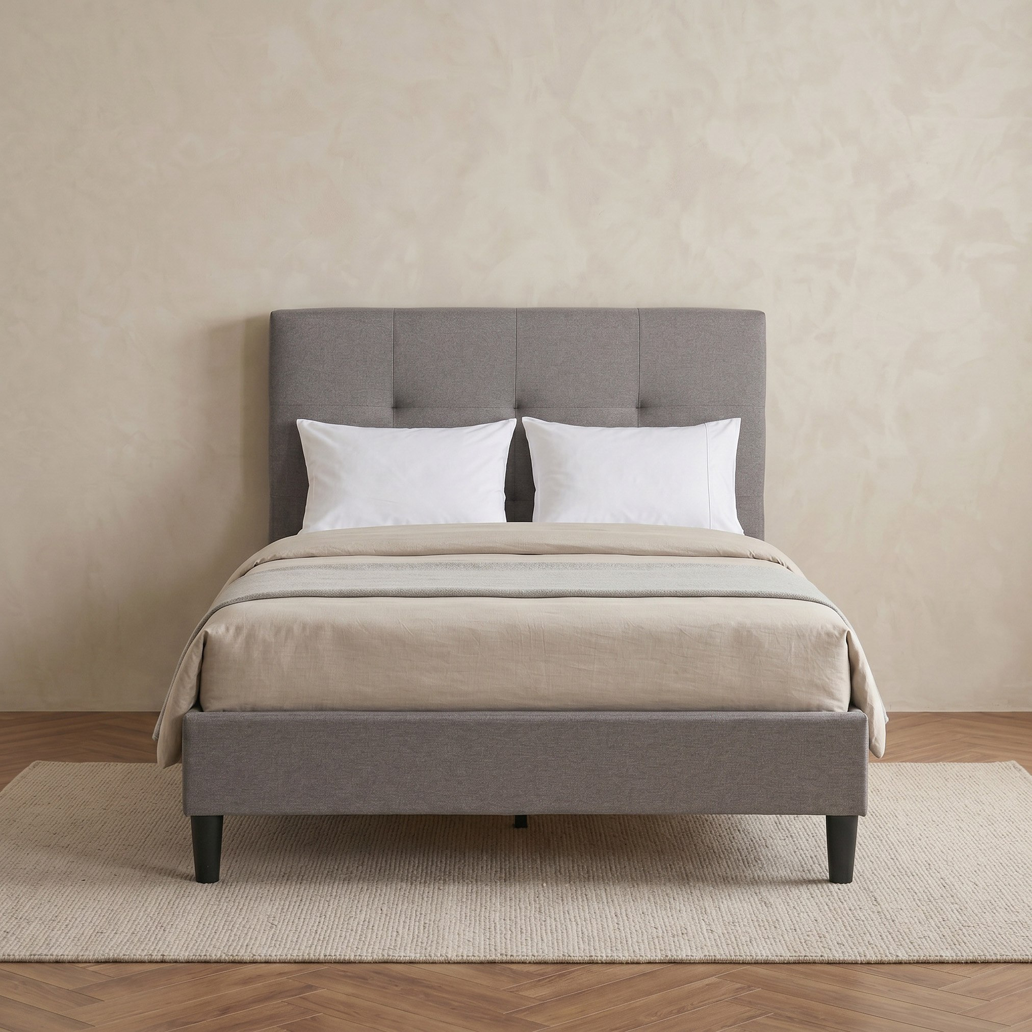Movo Kulltorp Malmo Upholstered Single Bed - 90x200 cm-hbxkidsandyouth-bedsandbedsets-beds-single-image-2