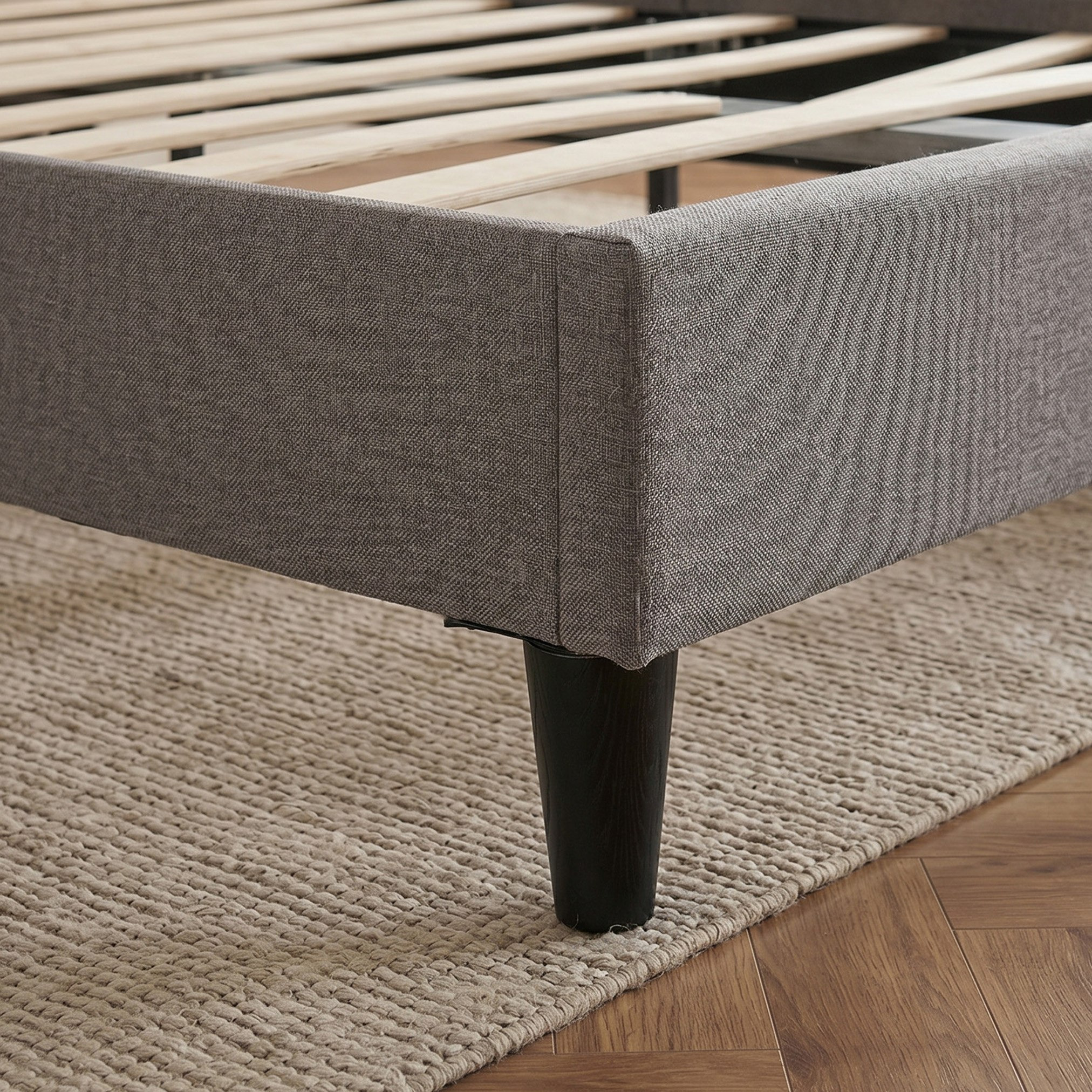 Movo Kulltorp Malmo Upholstered Single Bed - 90x200 cm-hbxkidsandyouth-bedsandbedsets-beds-single-image-3