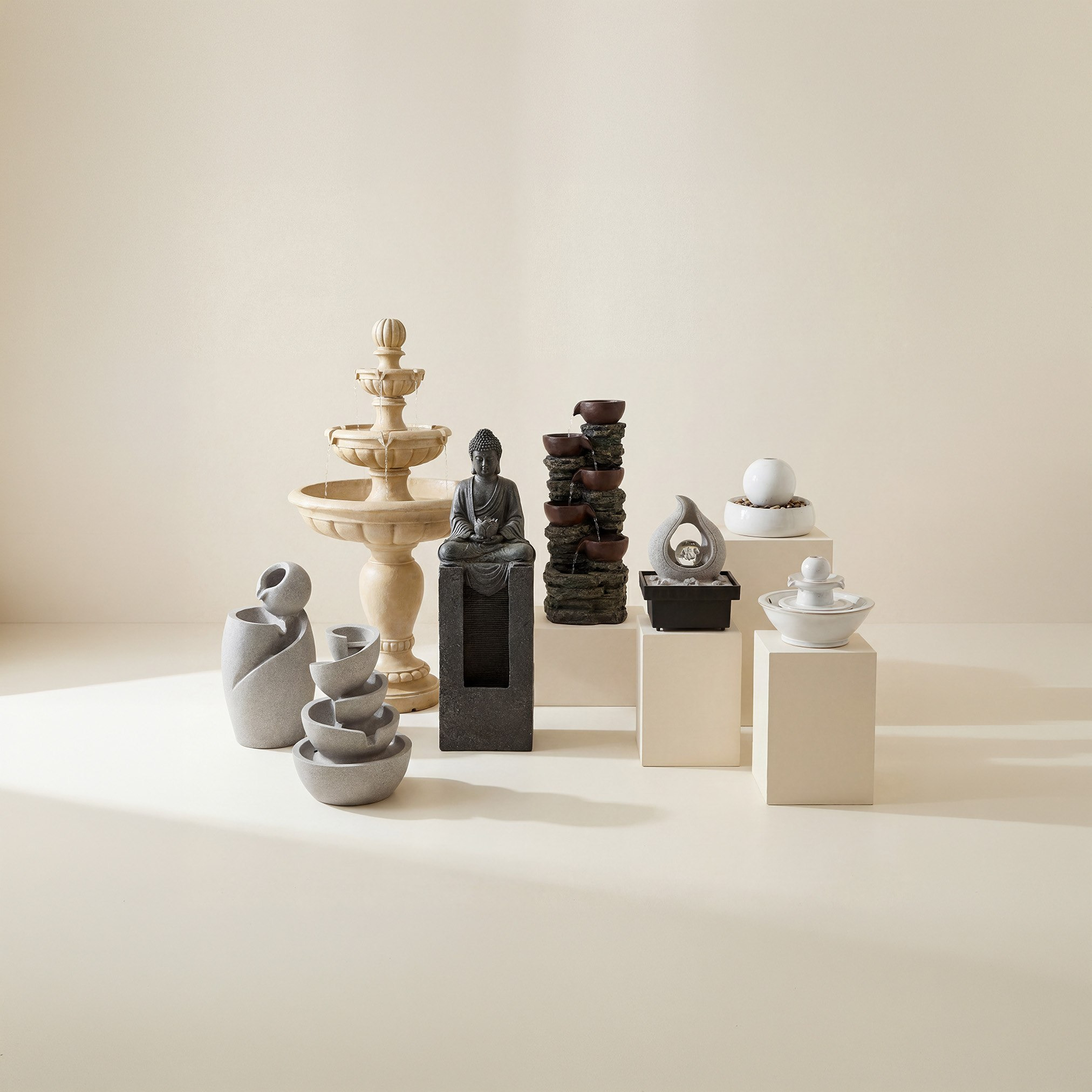 Adele Indoor Fountain - 21x21x18 cm-hbxbedroom-decorandaccessories-fountains-image-4