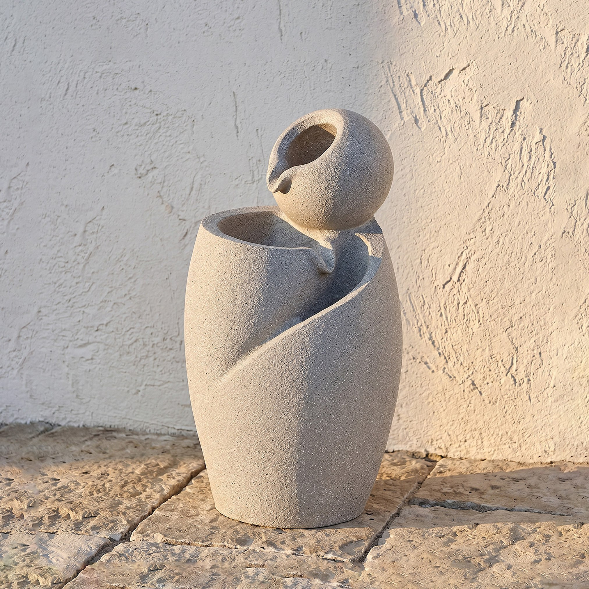 Adele Outdoor Fountain - 26.5x23.5x49 cm-hbxhomeware-gardenandoutdoor-outdoorfountain-image-1