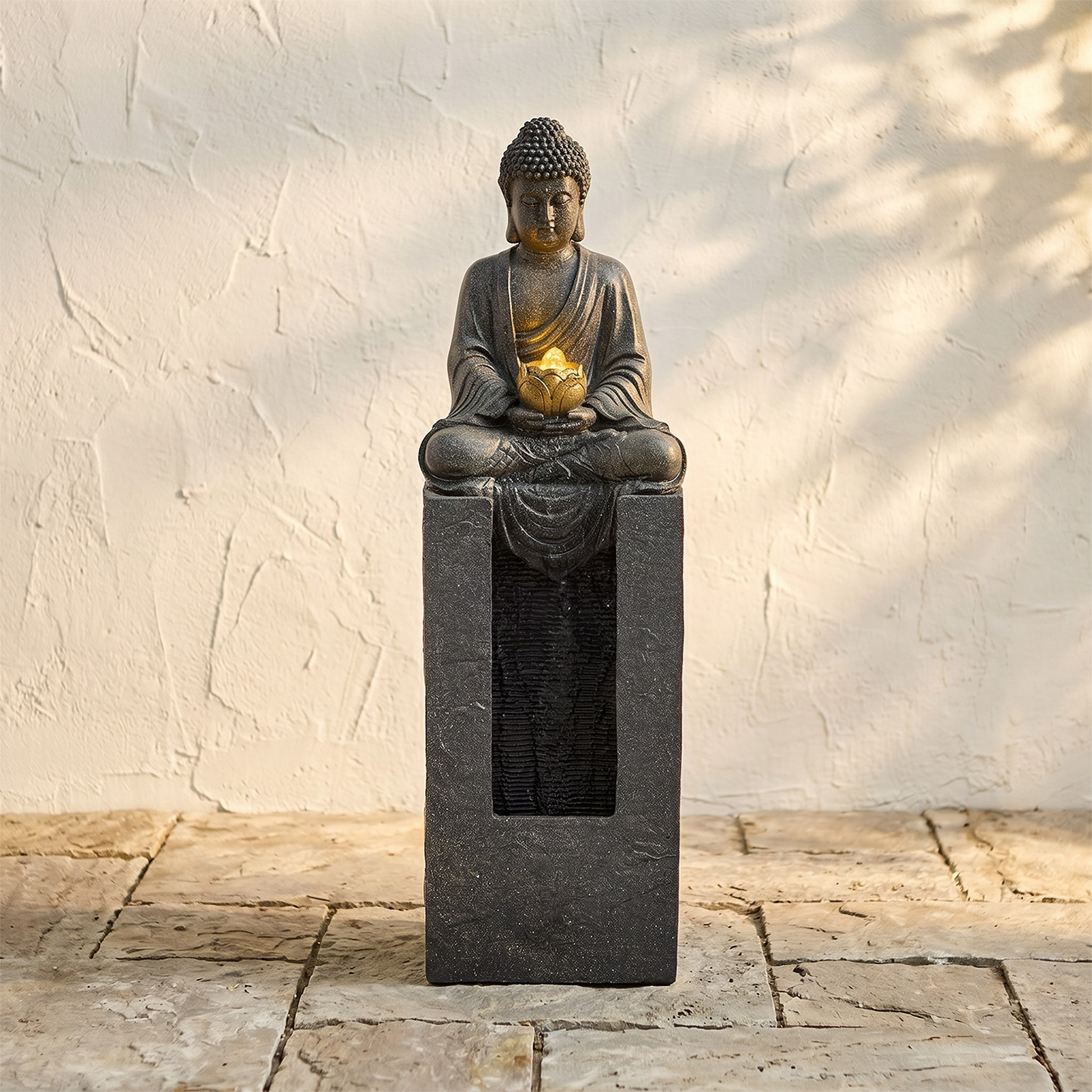 Adele Divine Buddha Outdoor Fountain - 32x25x108 cm-hbxhomeware-gardenandoutdoor-outdoorfountain-image-2