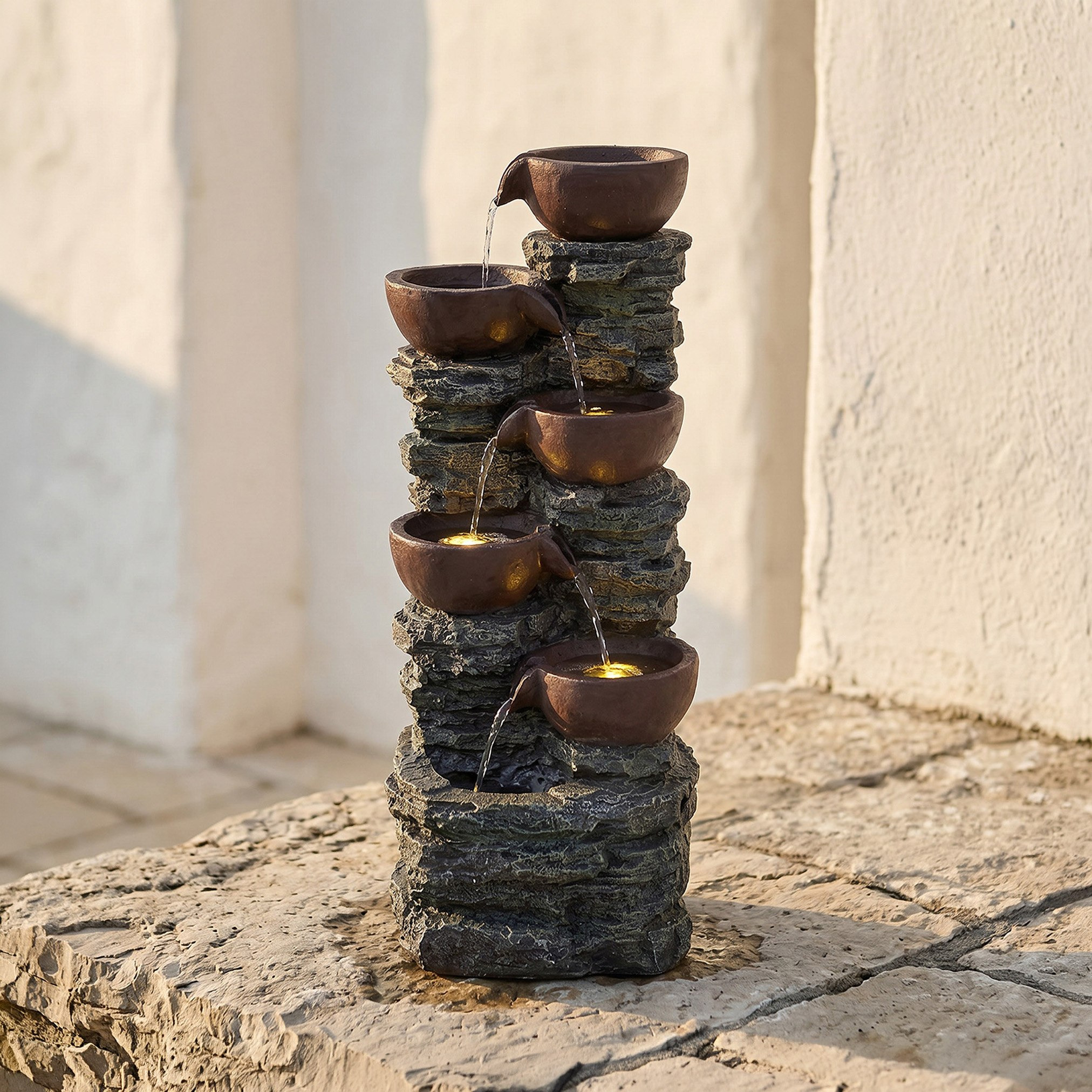 Adele Outdoor Fountain - 38x30x101 cm-hbxhomeware-gardenandoutdoor-outdoorfountain-image-2