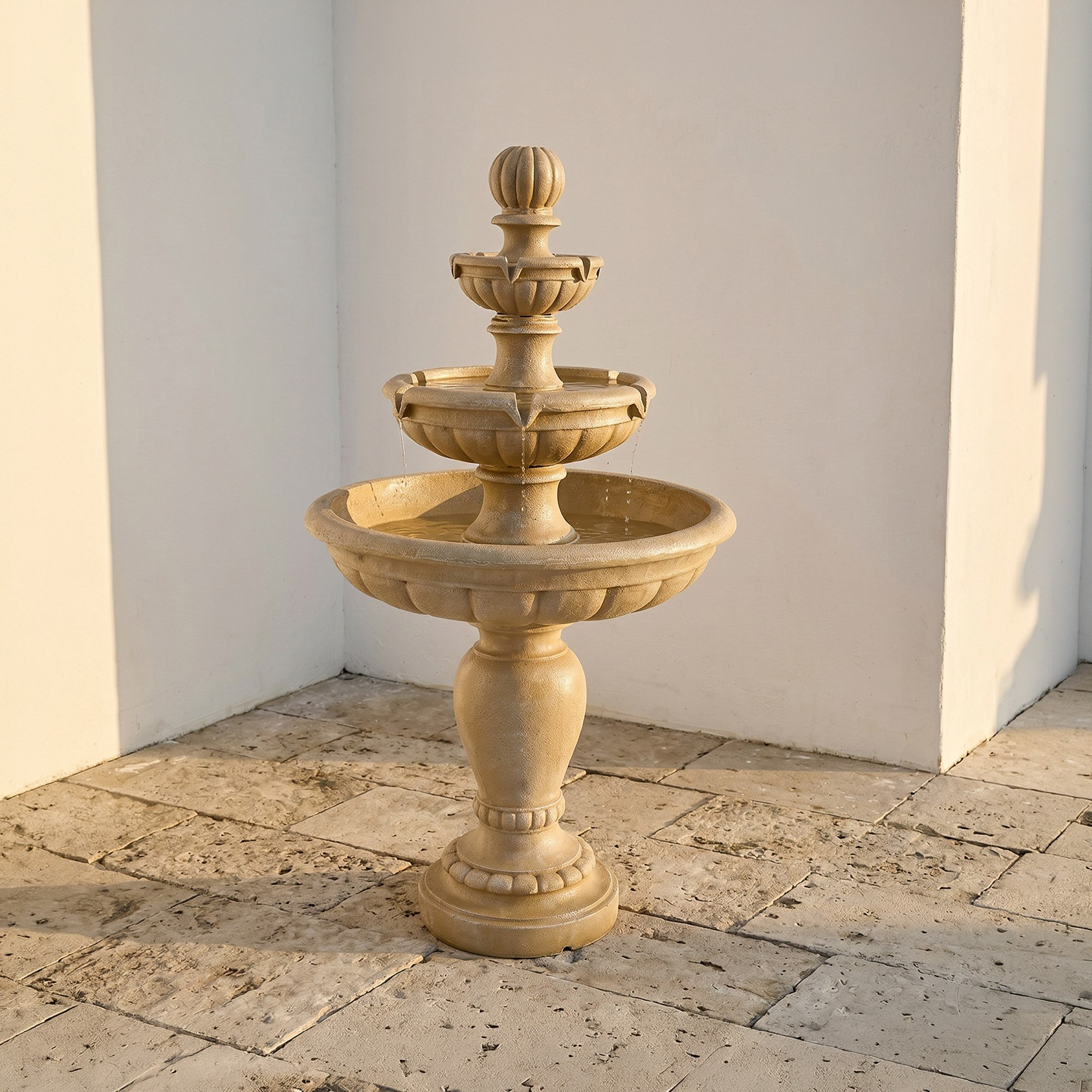 Adele Outdoor Fountain - 77x77x132 cm-hbxhomeware-gardenandoutdoor-outdoorfountain-image-2