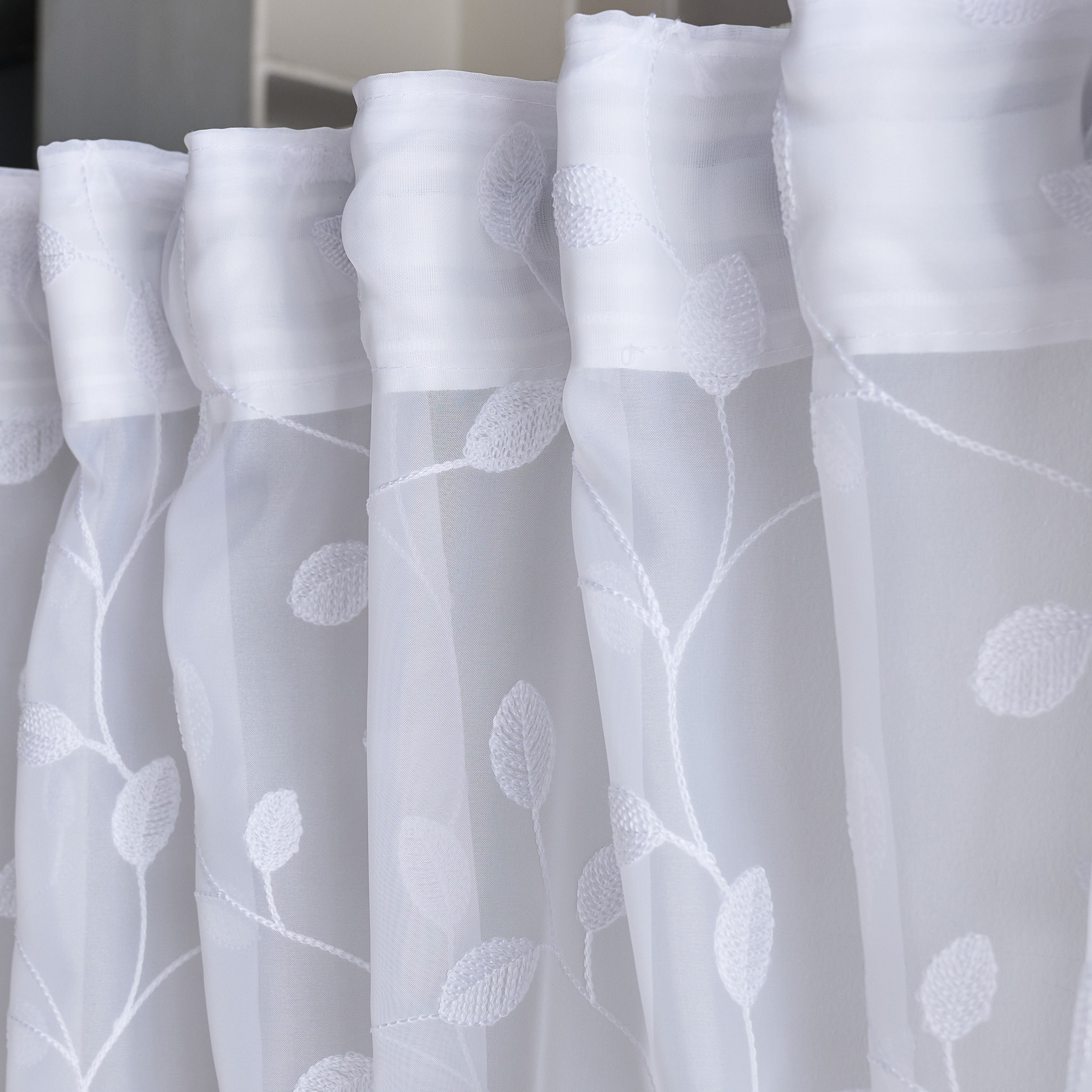 Nordic Lily 2-Piece Textured Sheer Curtain Set - 140x300 cm-hbxhomeware-hbxbedroom-image-2