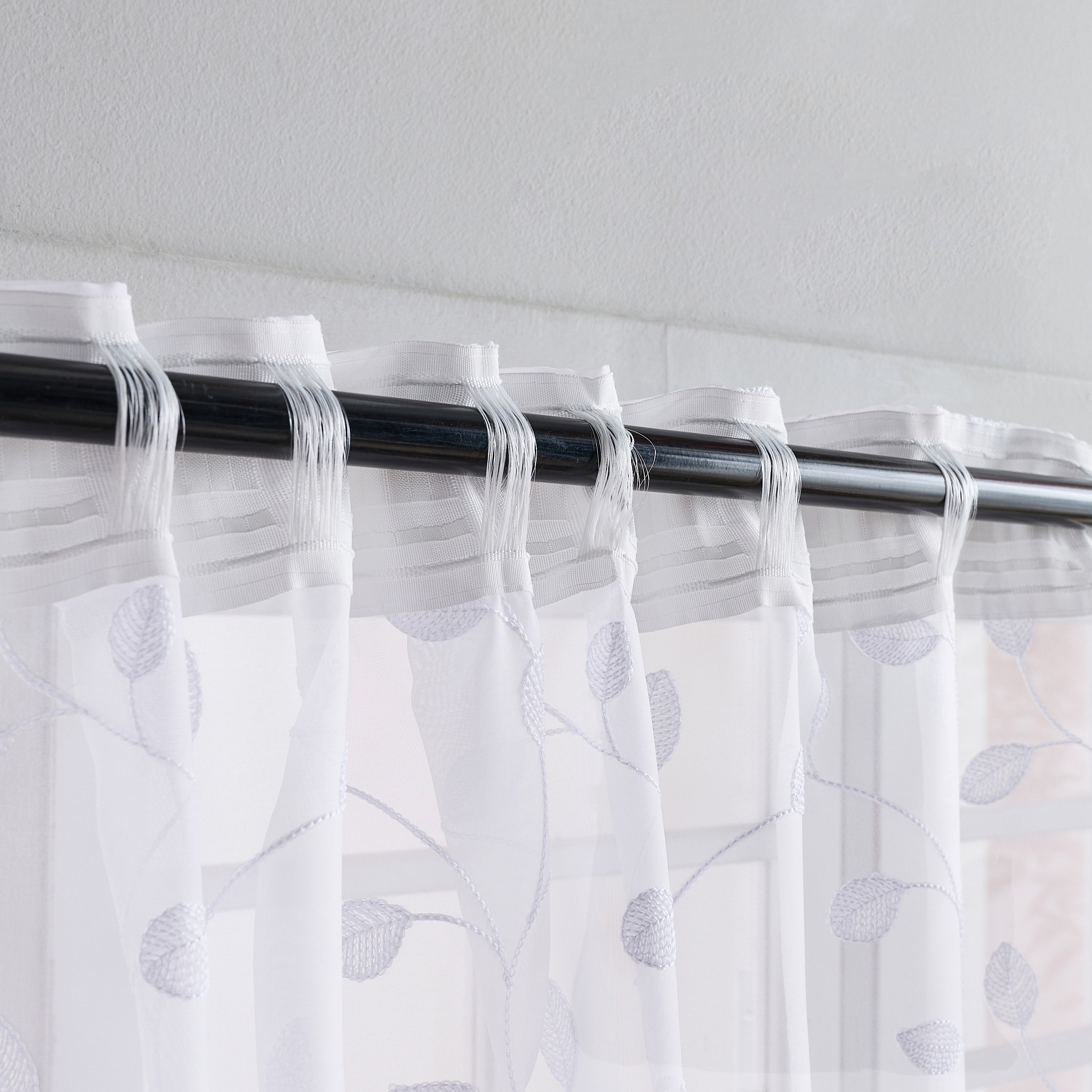 Nordic Lily 2-Piece Textured Sheer Curtain Set - 140x300 cm-hbxhomeware-hbxbedroom-image-4